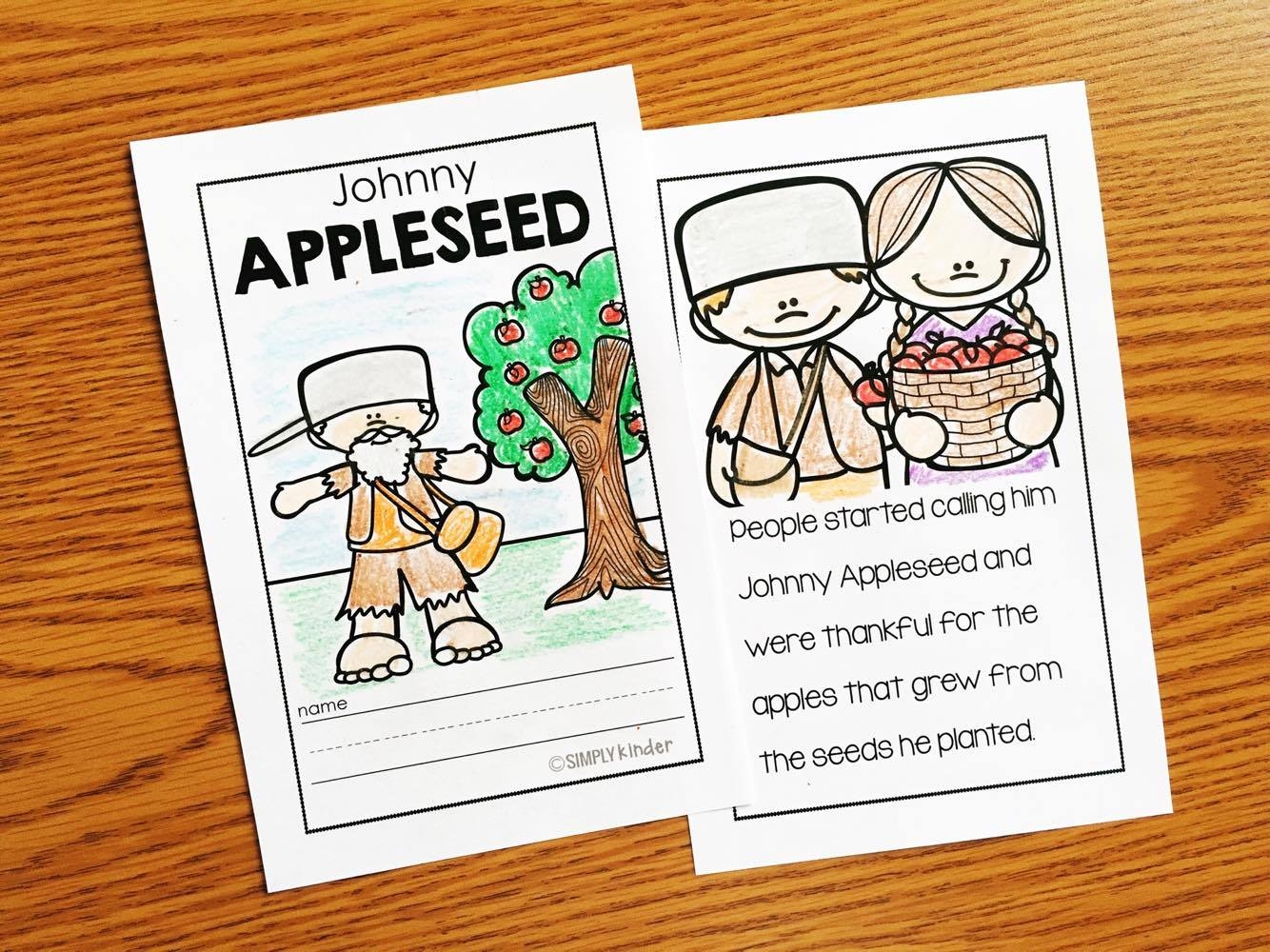 free johnny appleseed printables