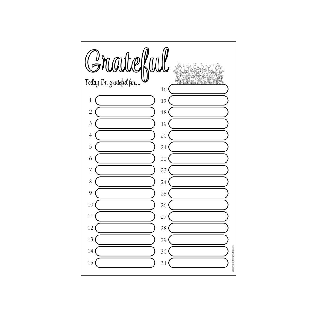 free bullet journal printable