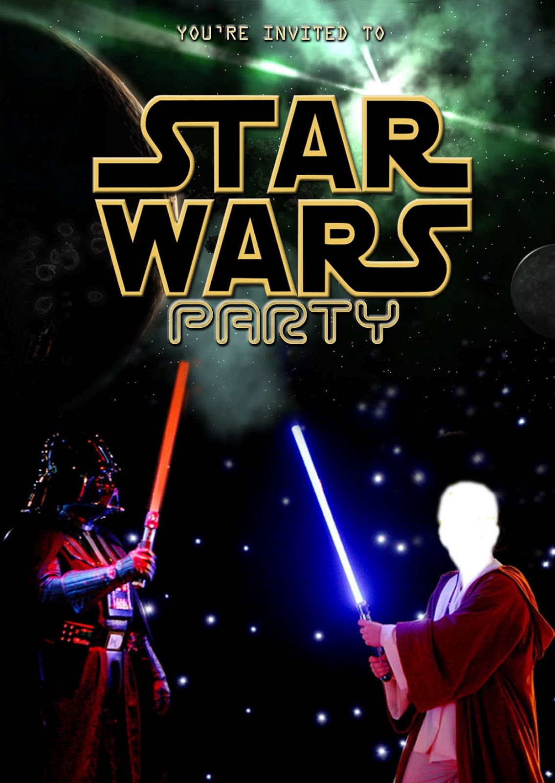 FREE Kids Party Invitations Star Wars Party Invitation self edit  FREE Kids Party Invitations Star Wars Party Invitation self edit
