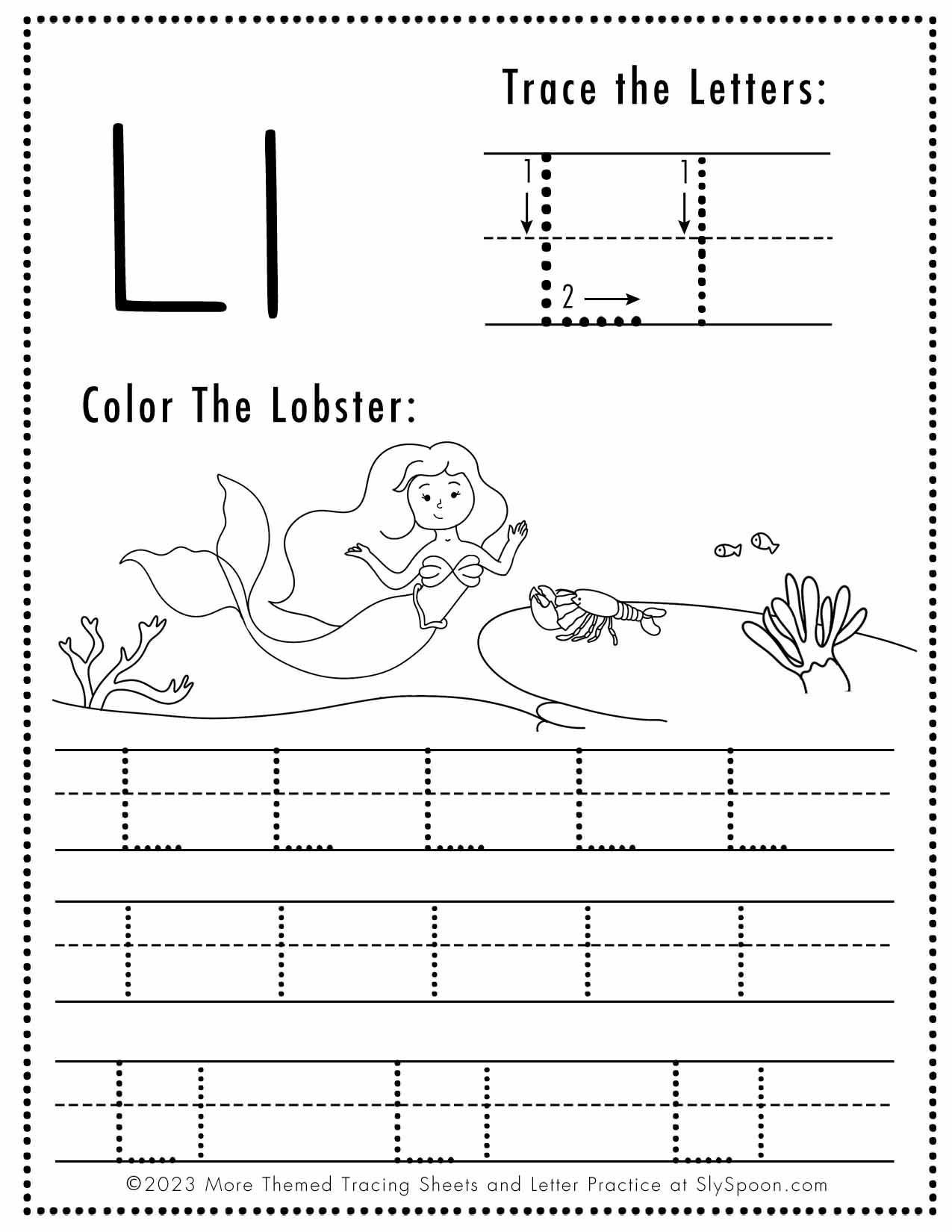 letter l free printables