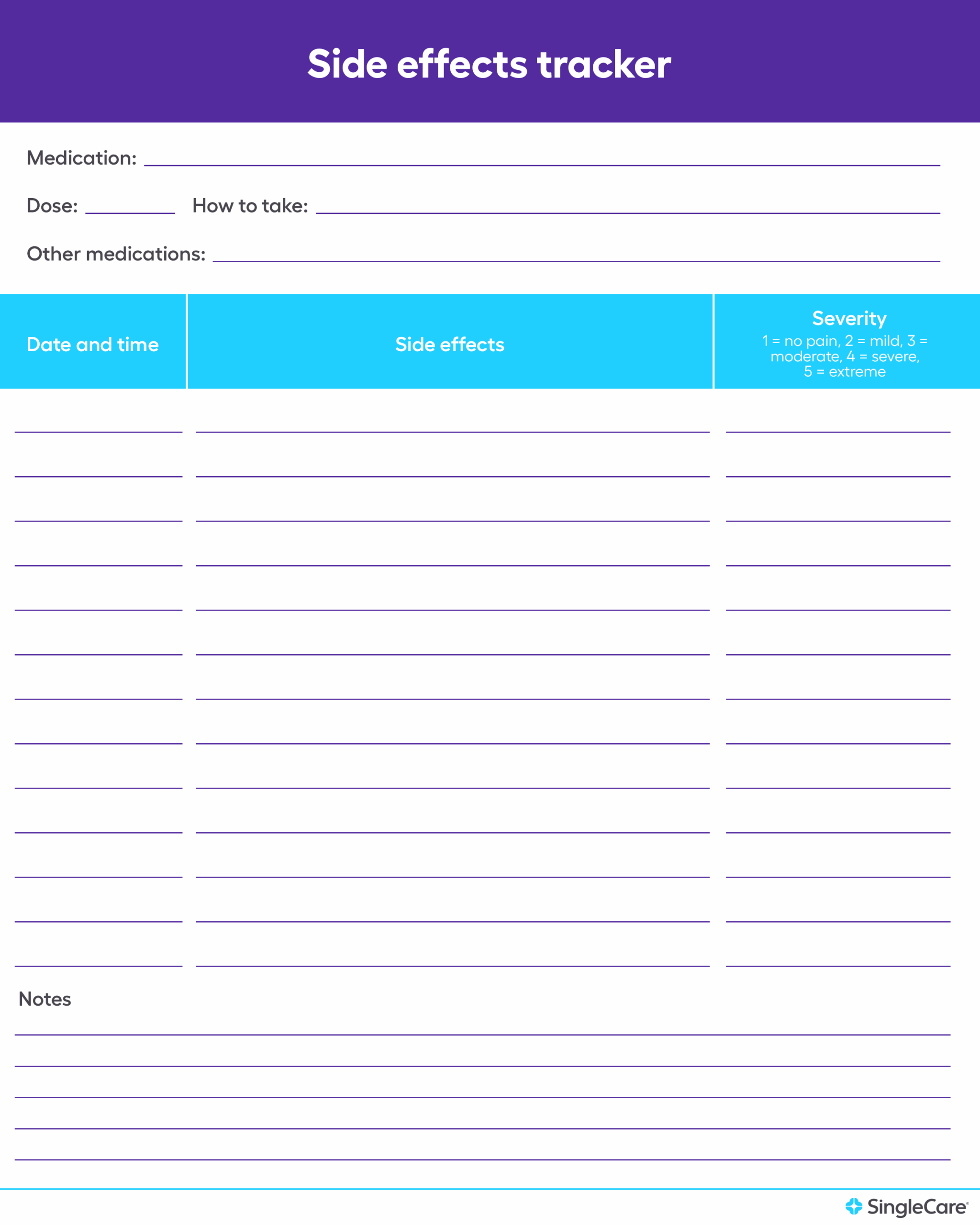 free printable medication list