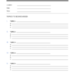 Free Meeting Agenda Templates 20 PDF Word EForms
