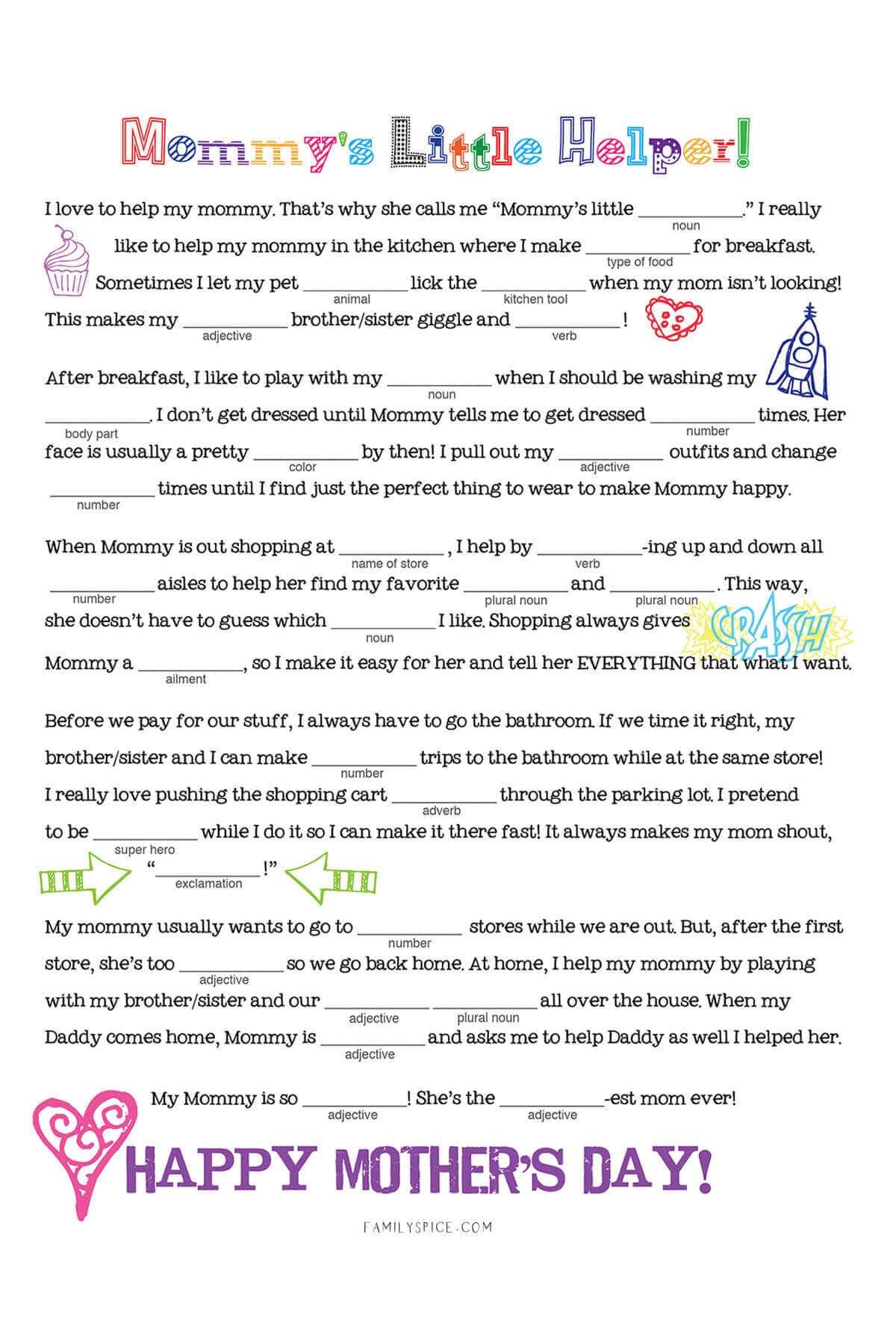 Free Mother s Day Printable Mad Libs Family Spice Free Mother s Day Printable Mad Libs Family Spice