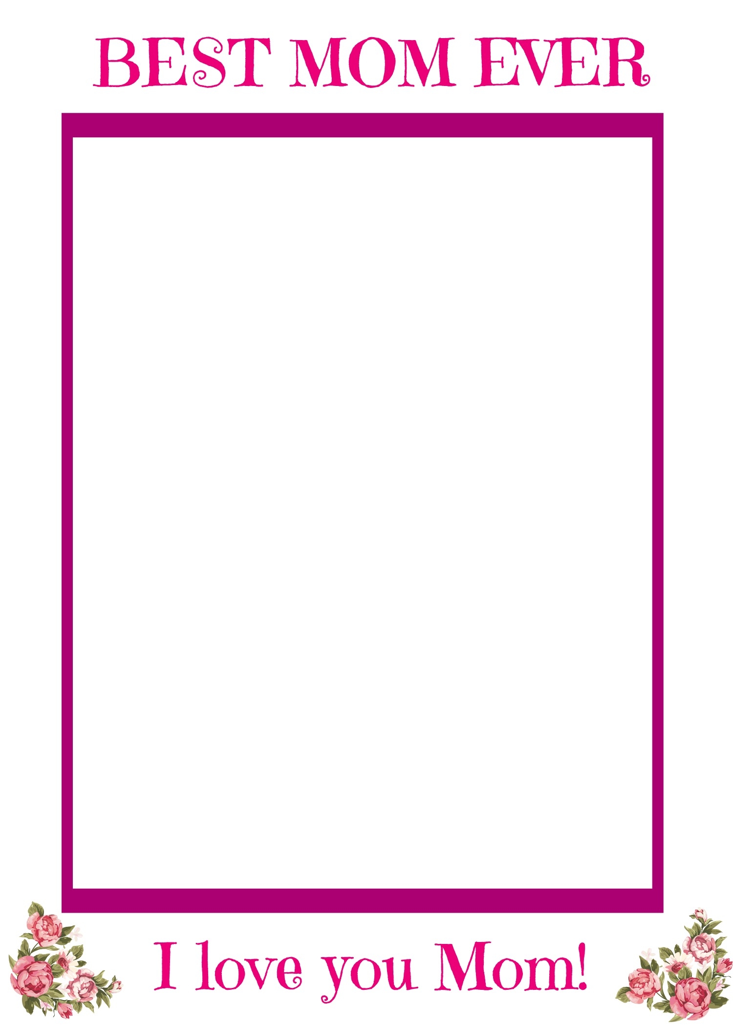 Free Multilingual Printable Mother s Day Picture Frame Multicultural Kid Blogs