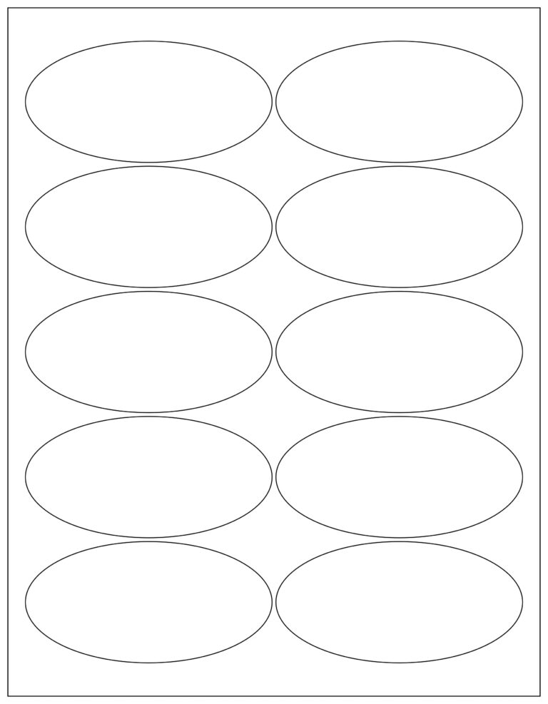 Free Oval Label Templates For Word Canva Adobe Learn To How 
