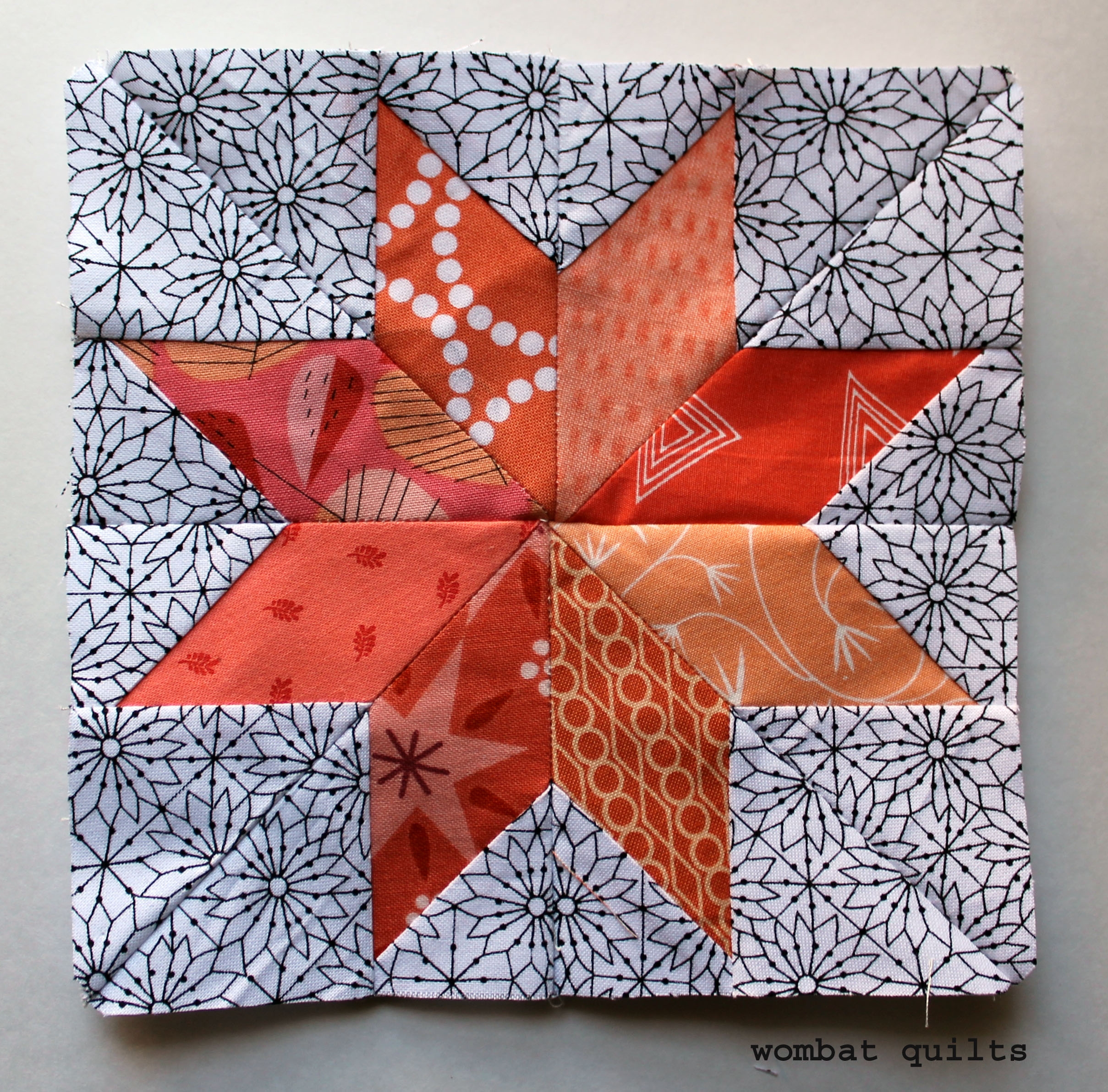 Free Paper Piecing Pattern WOMBAT QUILTS Free Paper Piecing Pattern WOMBAT QUILTS