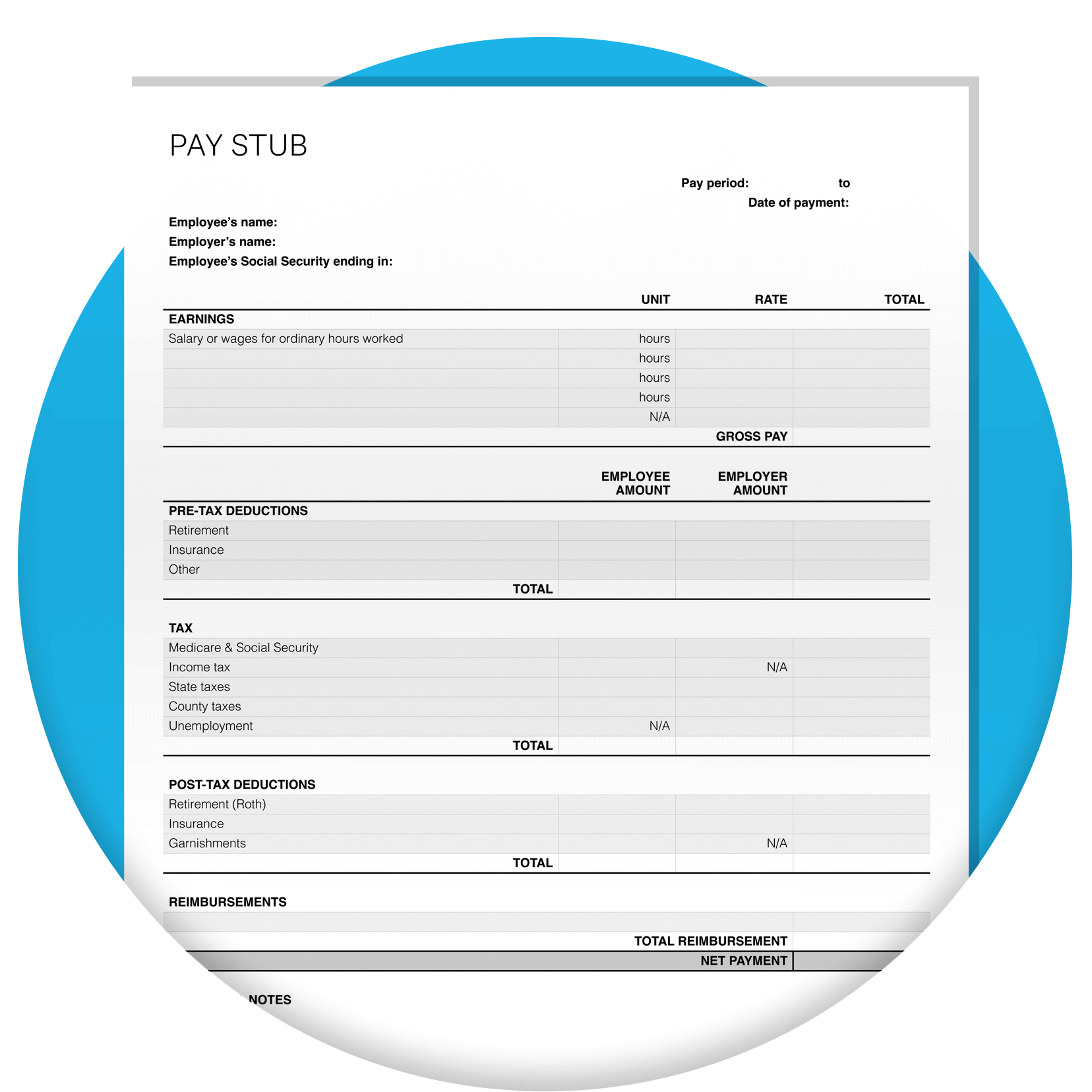 Free Pay Stub Template Xero US Free Pay Stub Template Xero US