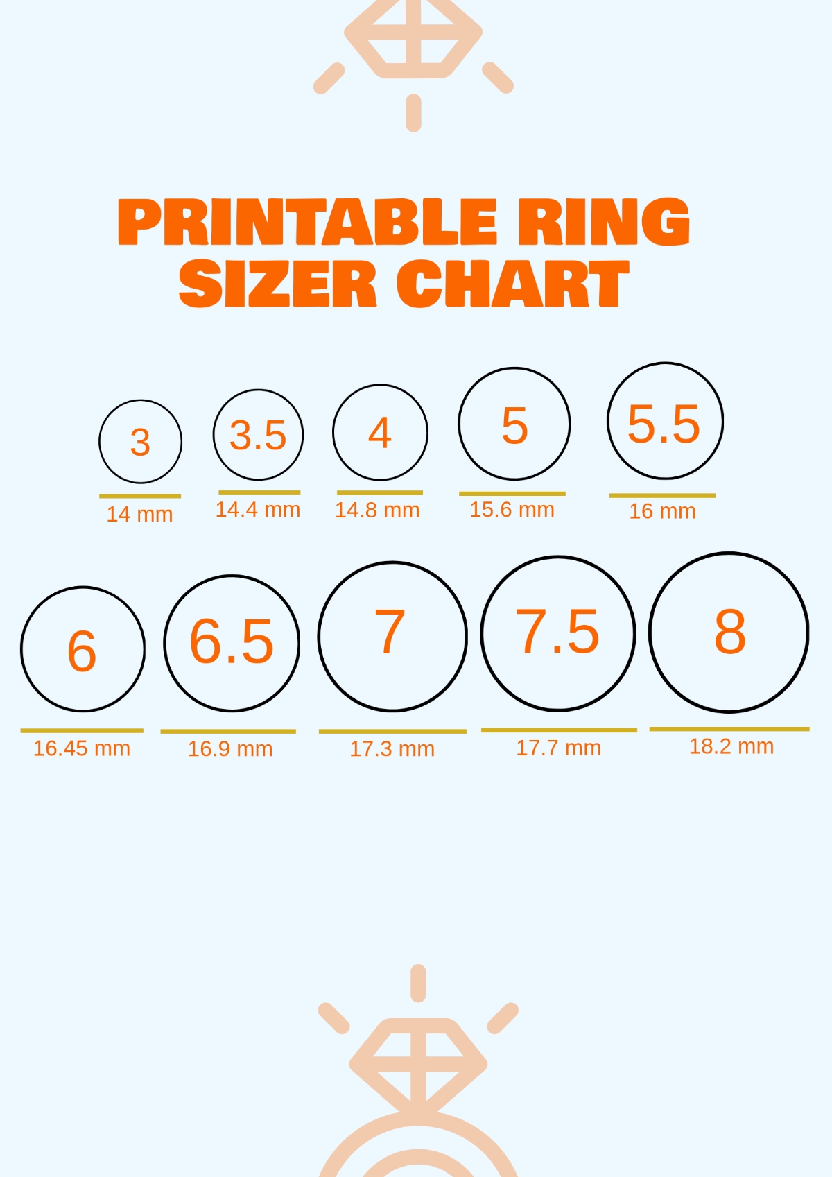 ring size guide printable