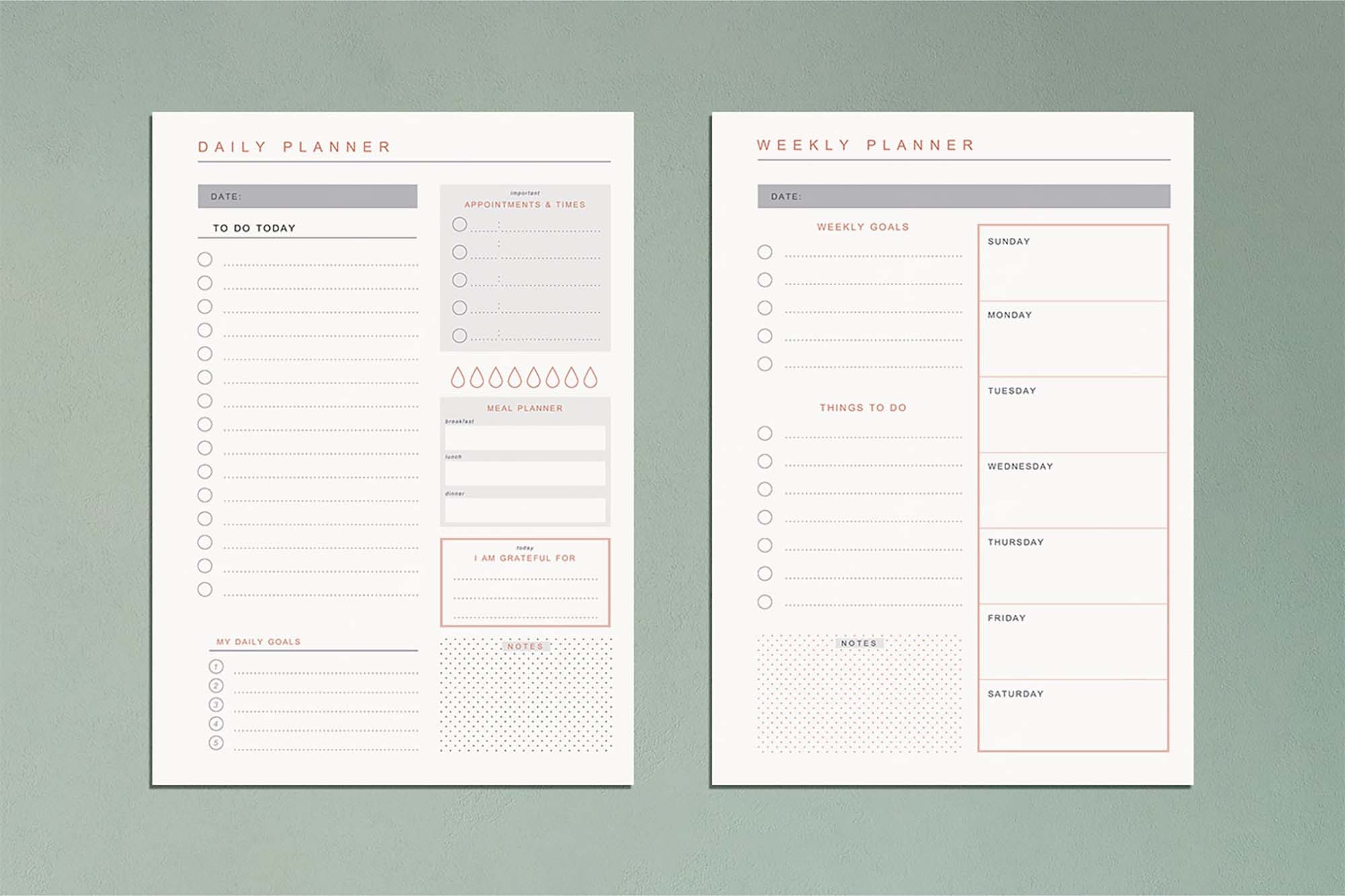 free planner printables 2020