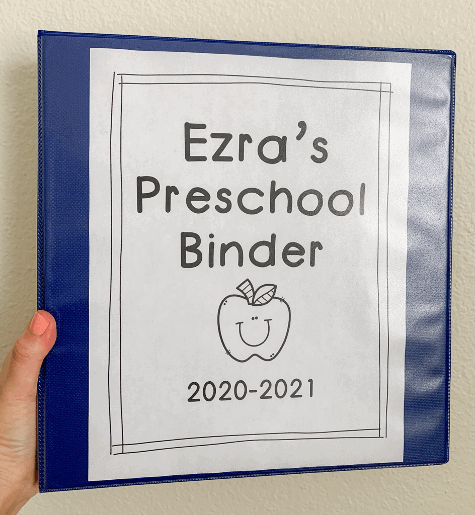 toddler learning binder free printables