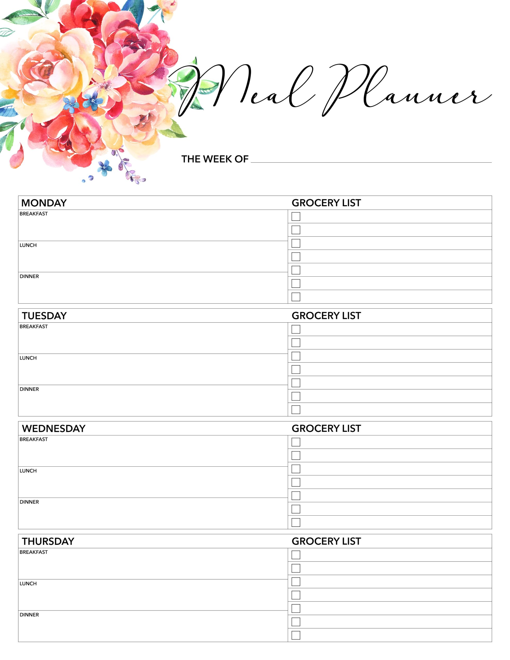 Free Printable 2018 Planner 50 Plus Printable Pages The Cottage Market