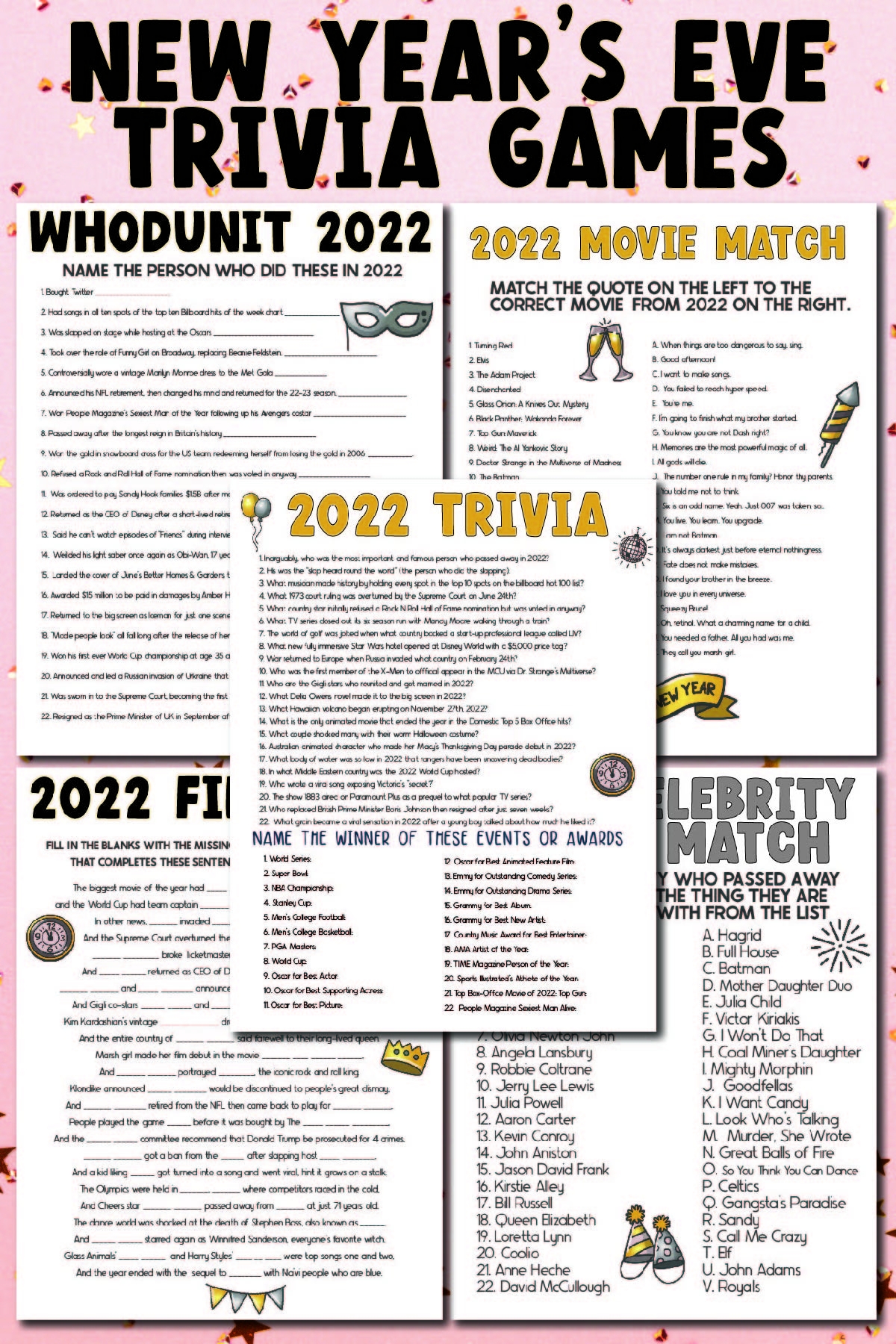 Free Printable 2024 New Year s Trivia Games Play Party Plan