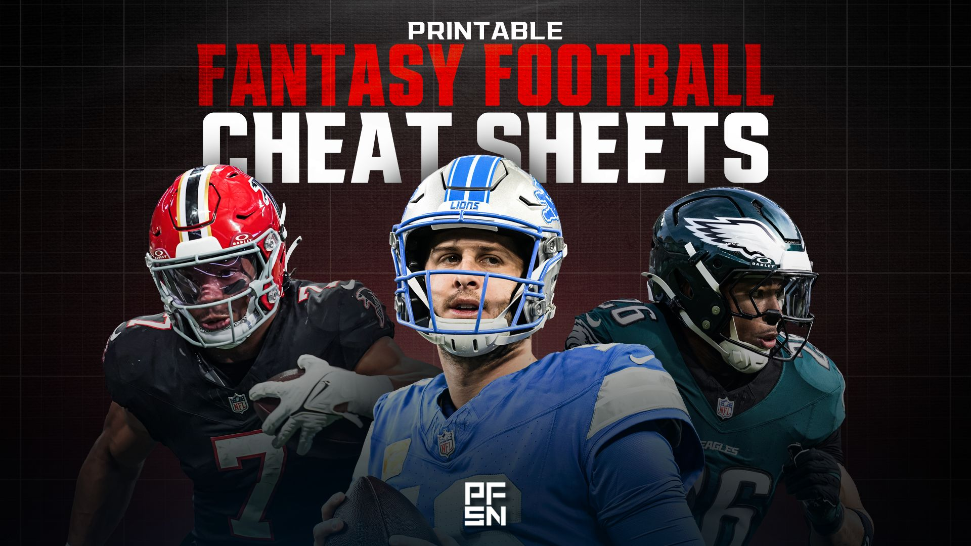 FREE Printable 2025 Fantasy Football Cheat Sheets PPR Half PPR And Non PPR Rankings