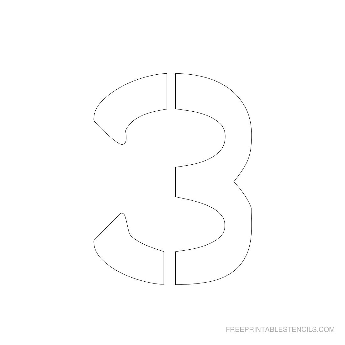 free printable 4 inch number stencils
