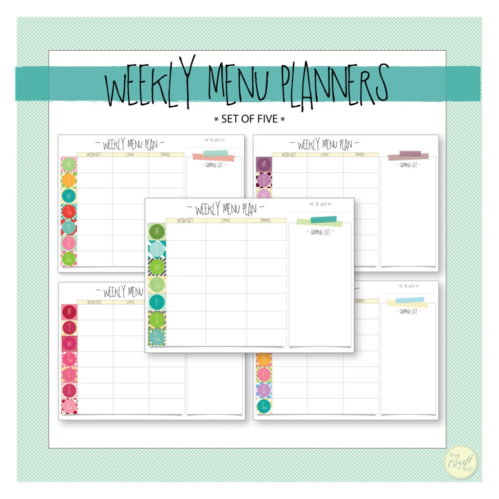 Free Printable A5 2018 Monthly Calendars Live Craft Eat