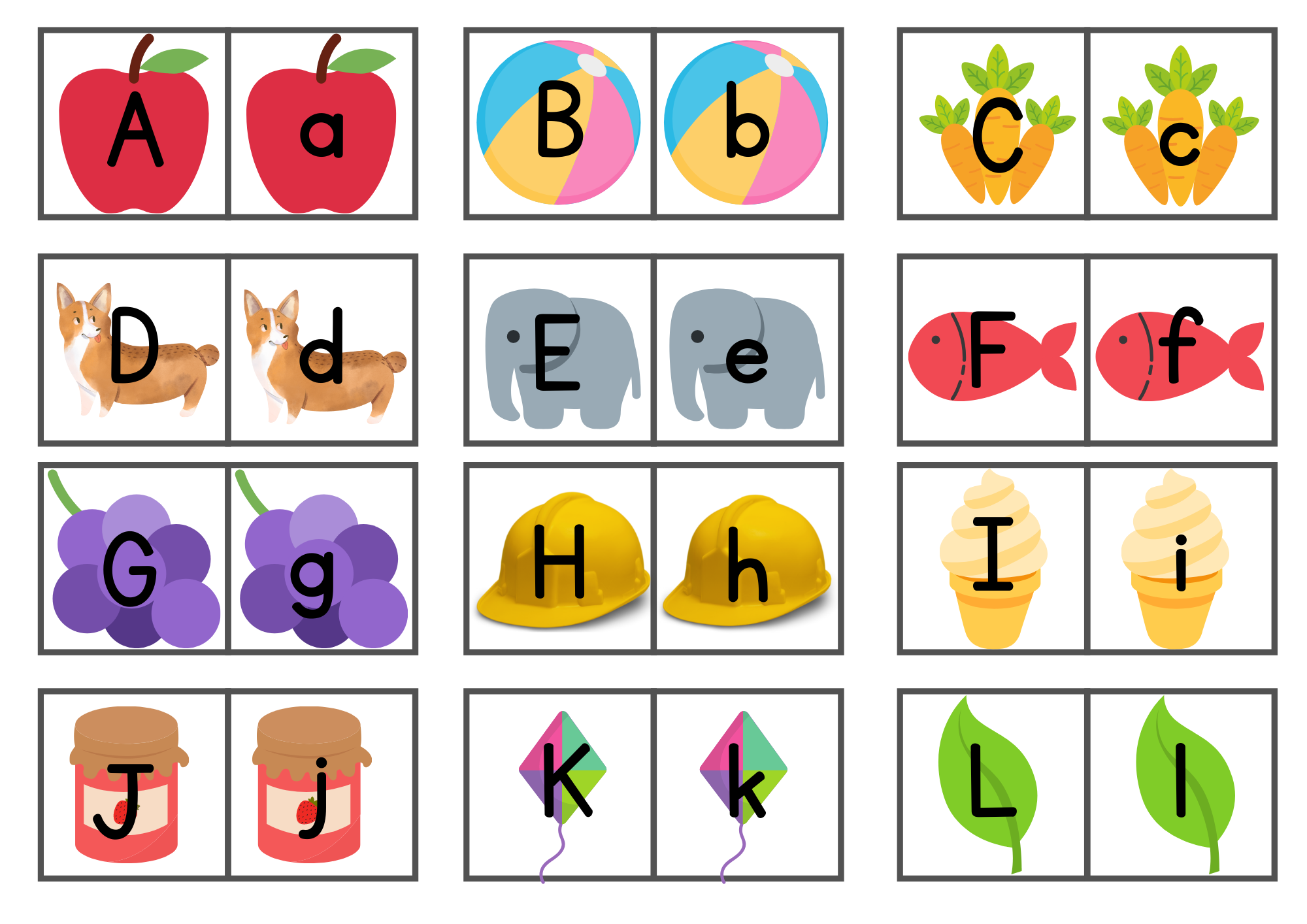 Free Printable ABC Memory Matching Game LovingHomeschool Free Printable ABC Memory Matching Game LovingHomeschool
