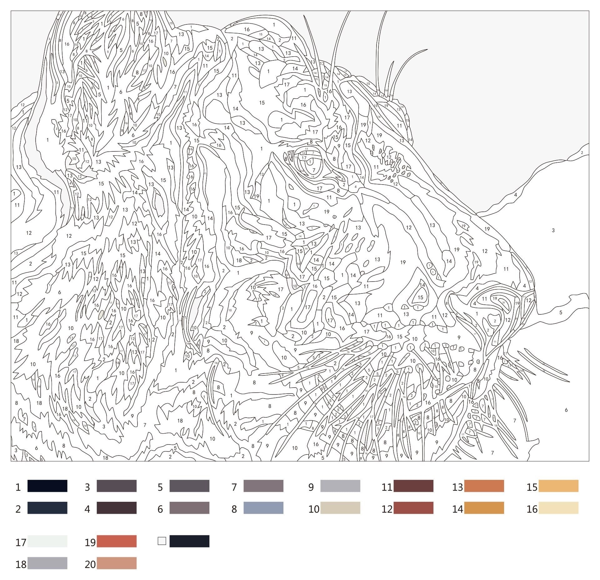 extreme color by number free printables