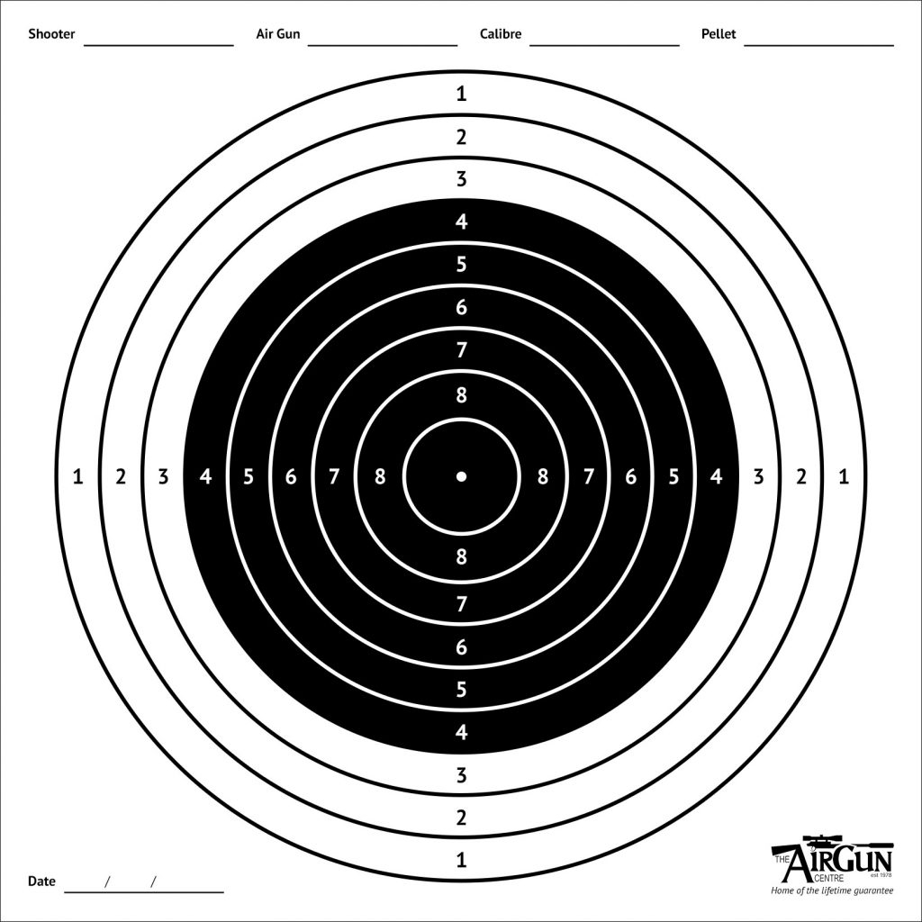 Free Printable Air Rifle Targets A4 17cm U0026 14cm The Airgun Centre