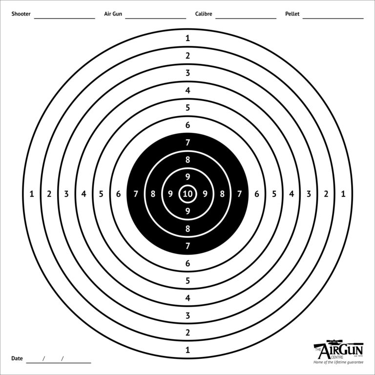 Free Printable Air Rifle Targets A4 17cm U0026 14cm The Airgun Centre