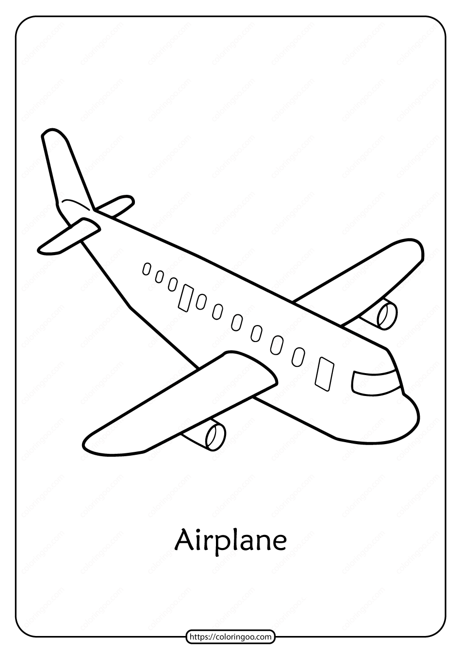 printable coloring pages of airplanes