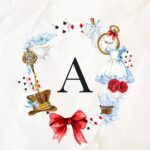 Free Printable Alice In Wonderland Monograms The Cottage Market