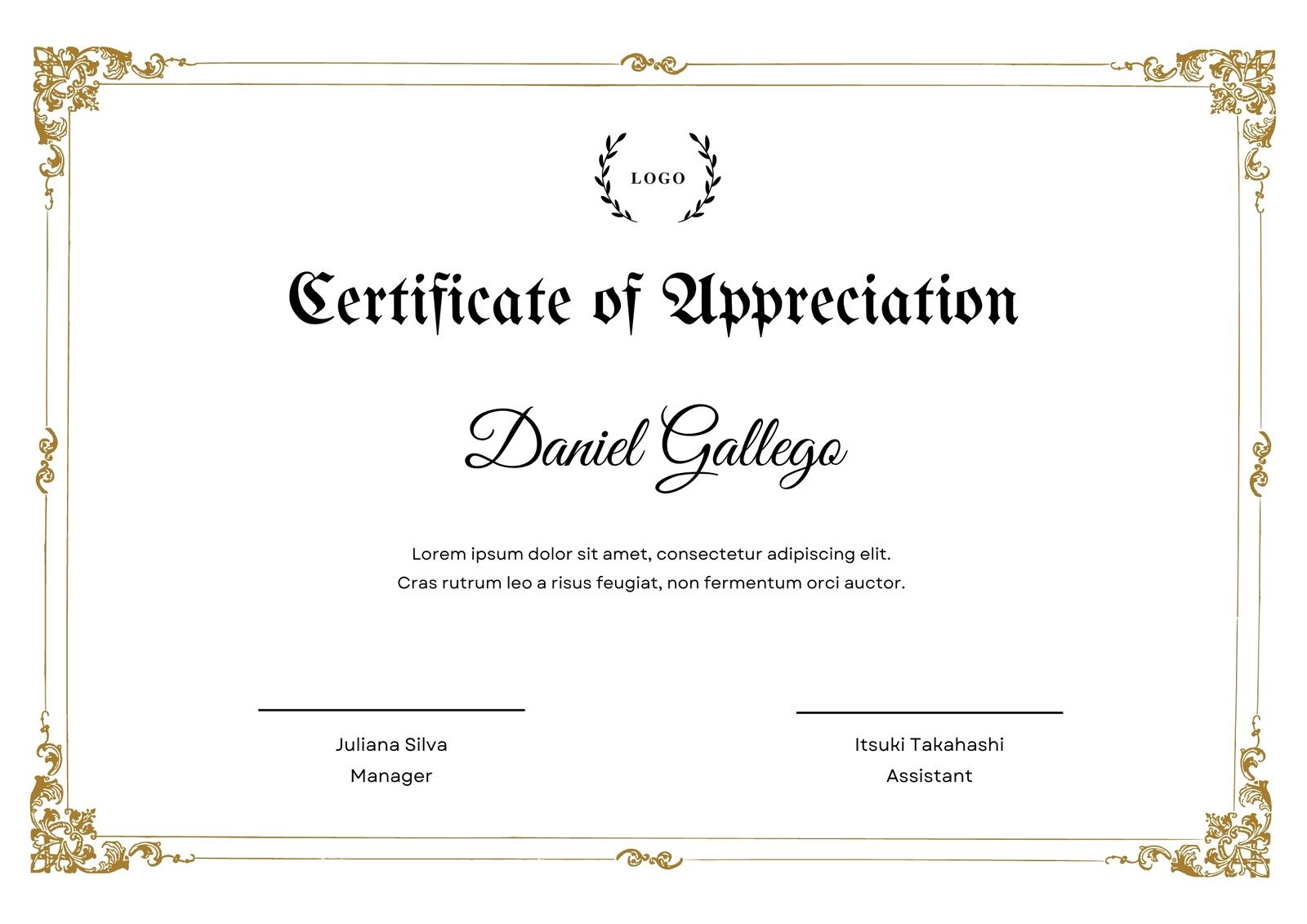 Free Printable And Customizable Award Certificate Templates 