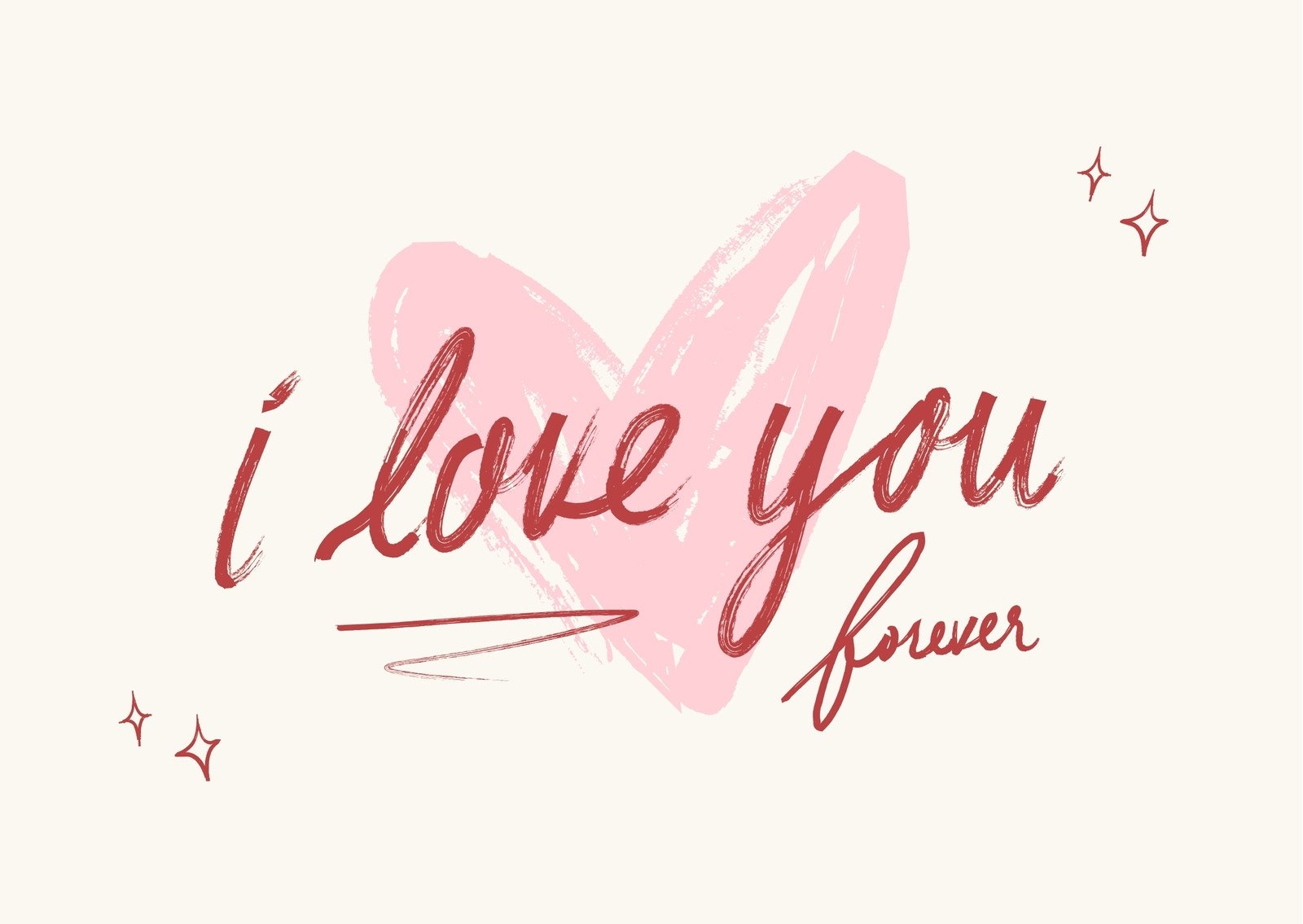 i love you printable