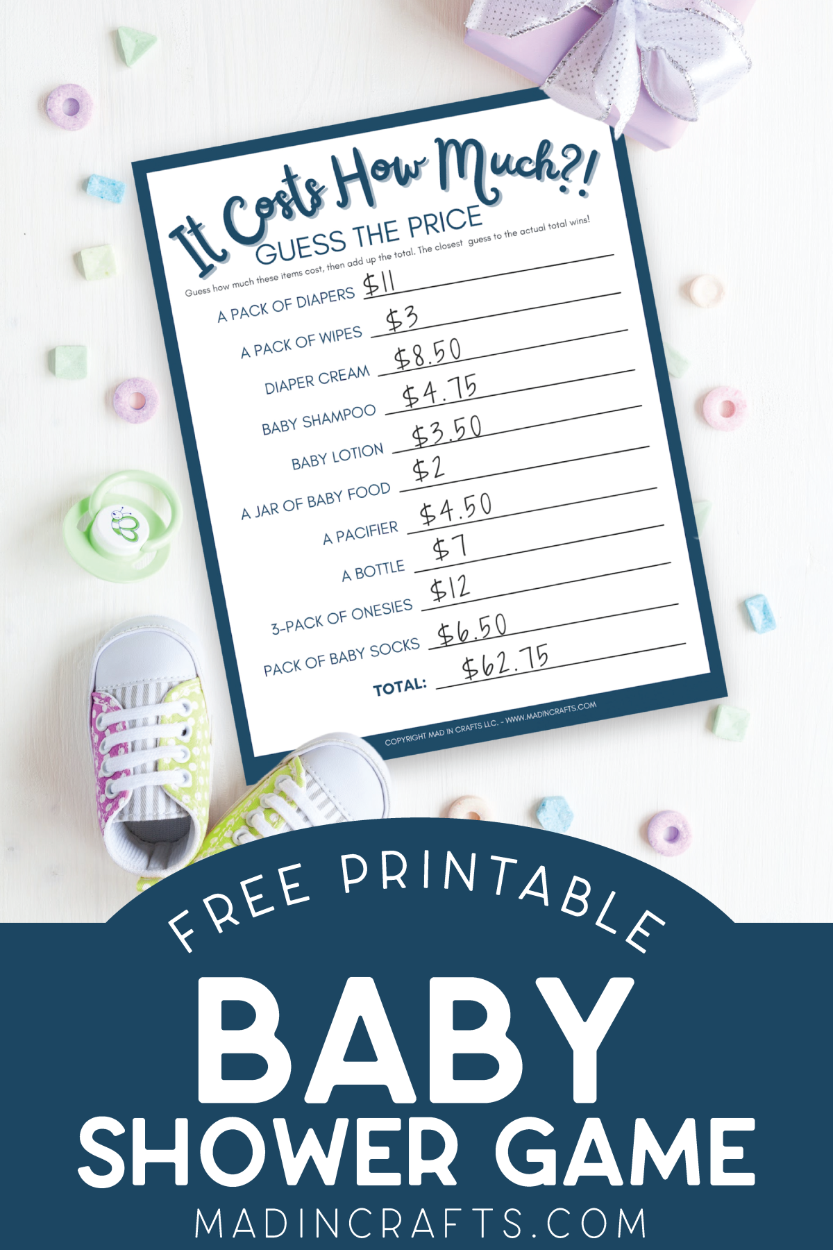 FREE PRINTABLE BABY SHOWER GAME Entertaining Mad In Crafts
