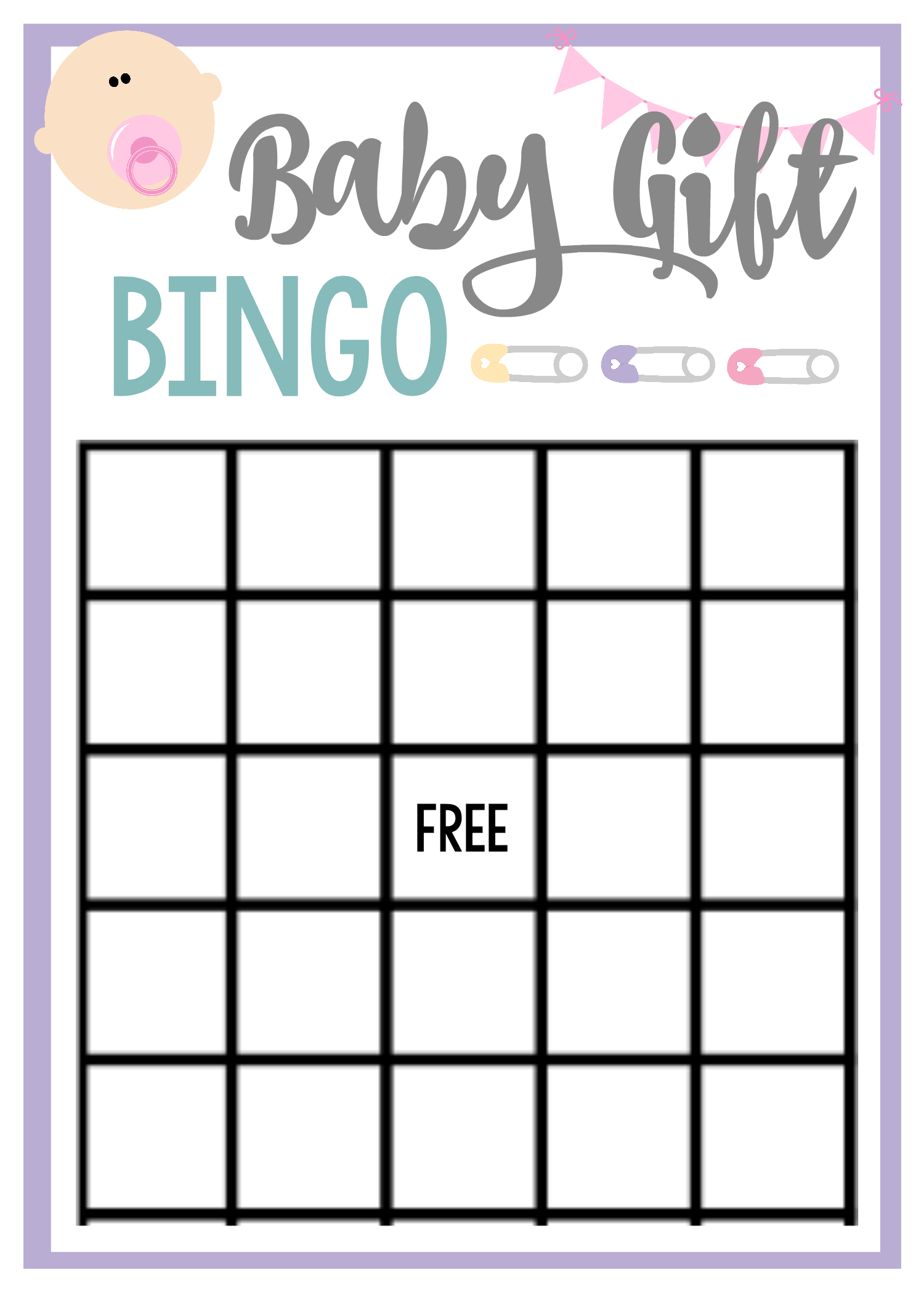 free printable baby shower bingo cards pdf