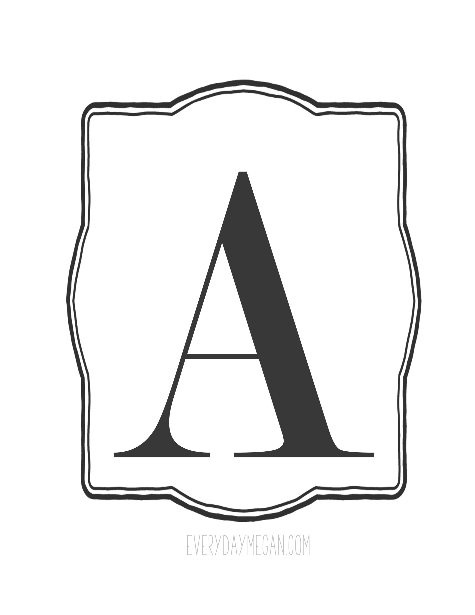 printable letters for banners