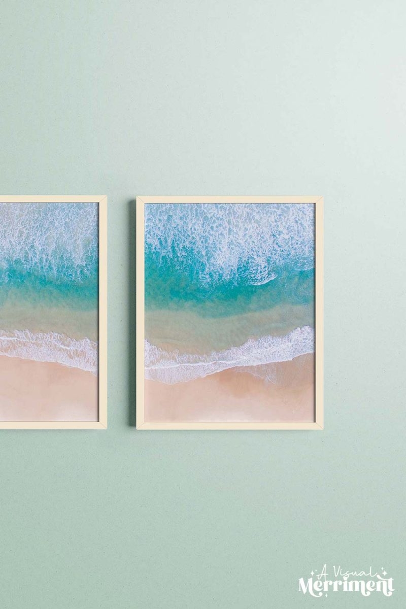 Free Printable Beach Wall Art Aerial Shoreline Prints Kids 