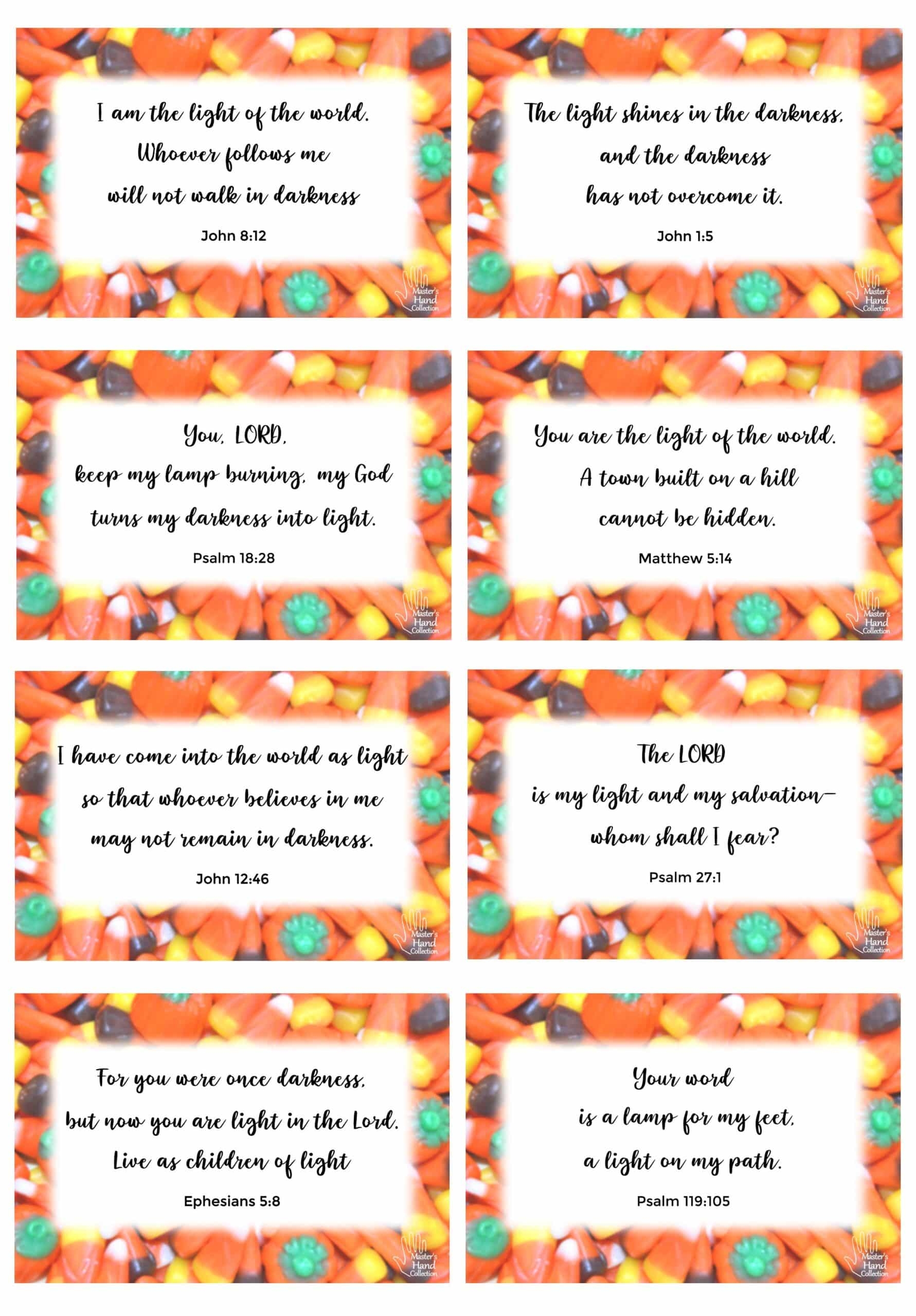 Free Printable Bible Verses For Halloween Candy Master s Hand 