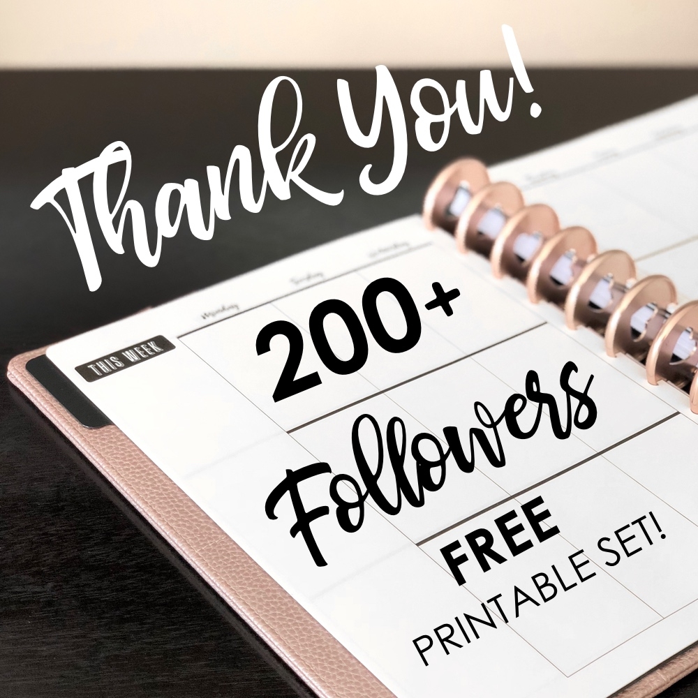 free happy planner printables 2018