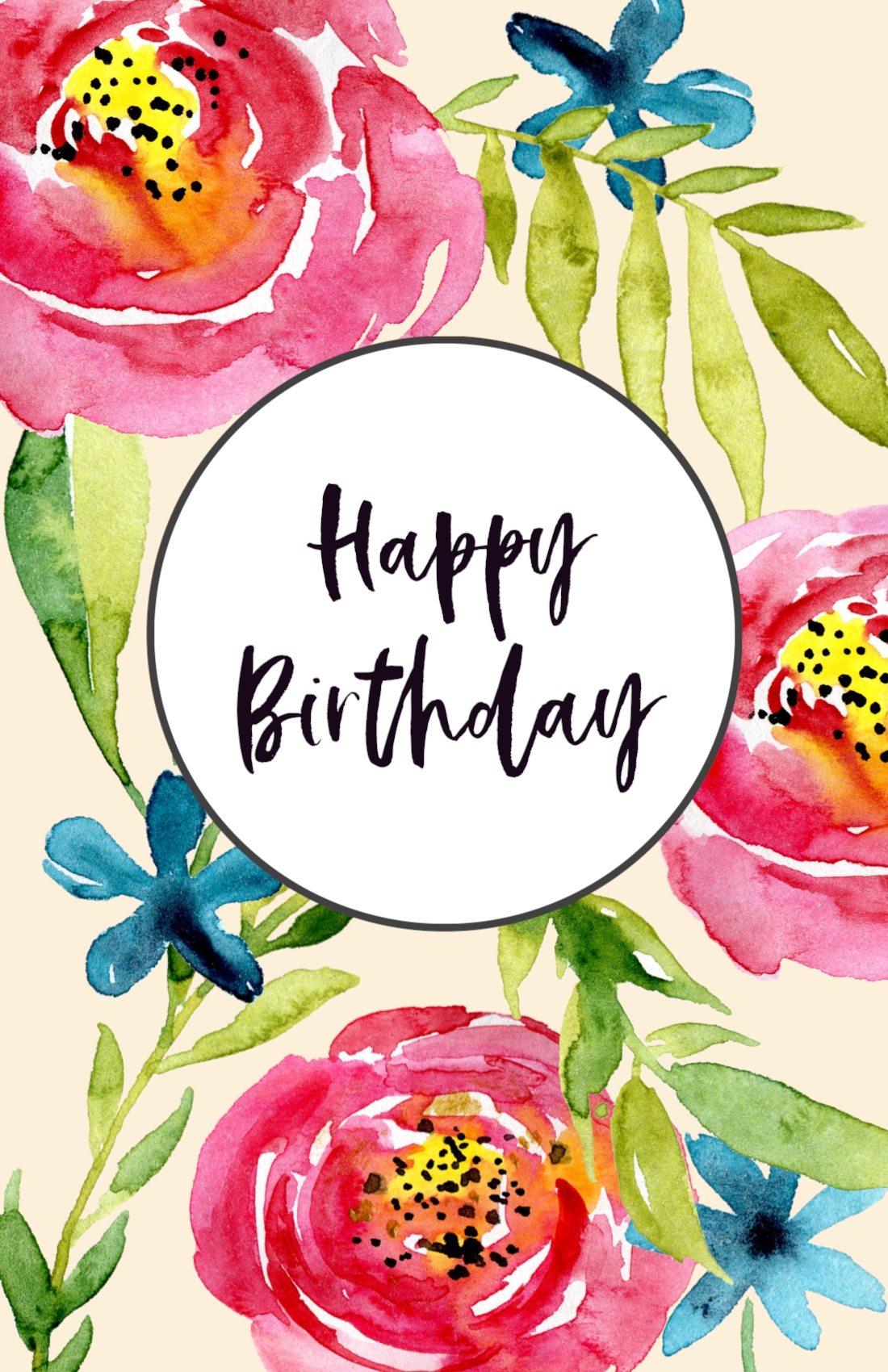 happy birthday cards printable