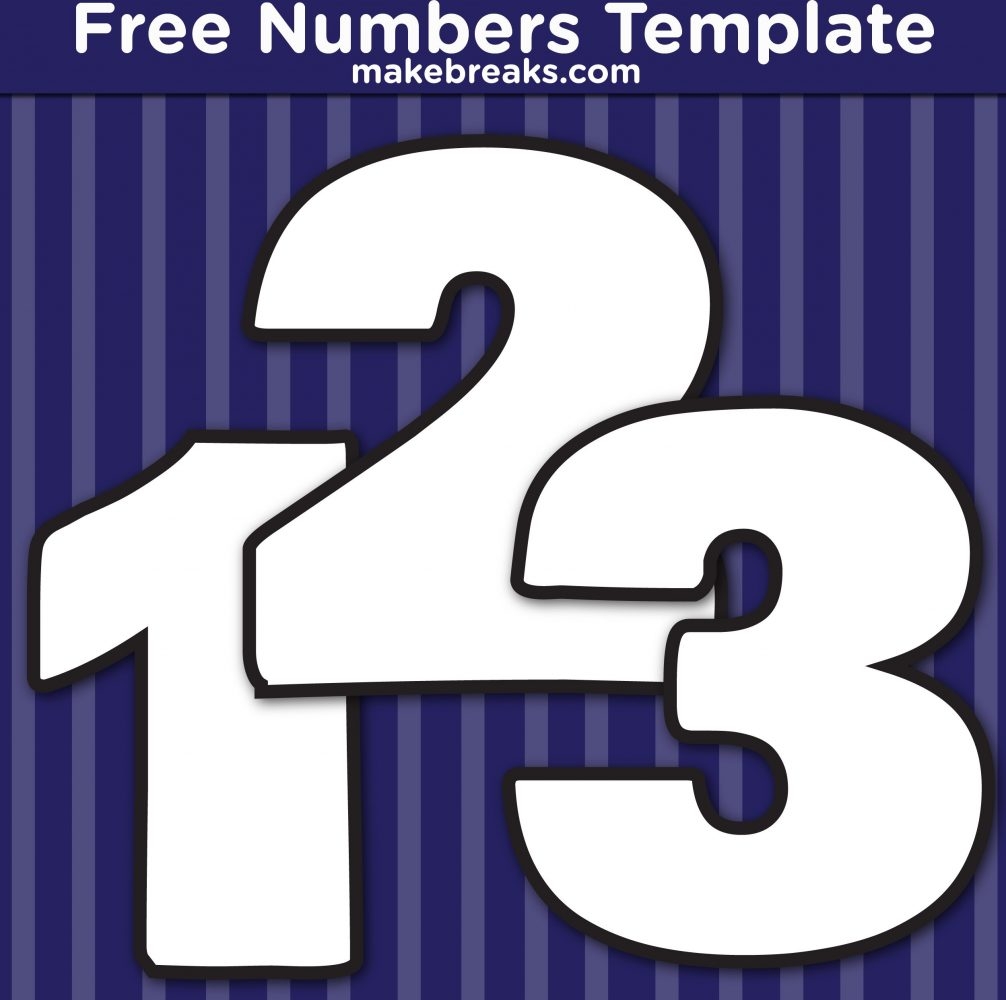 large number templates printable