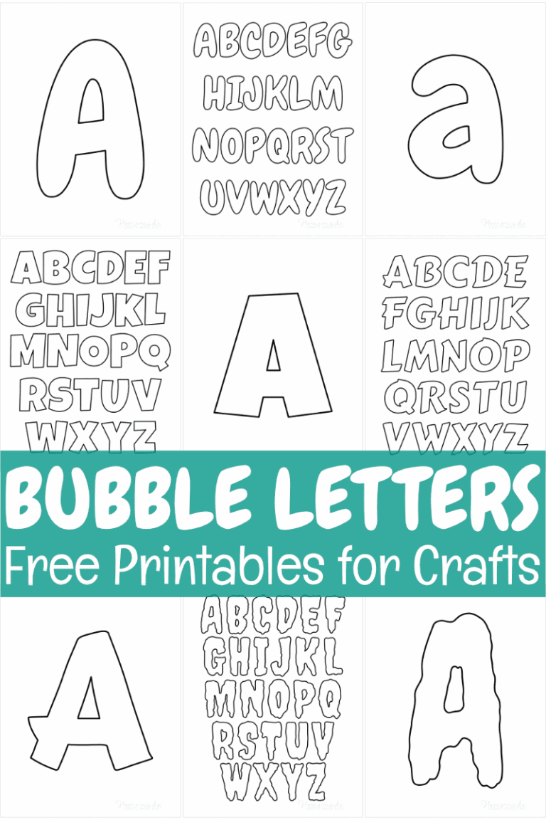 Free Printable Bubble Letters For Crafts