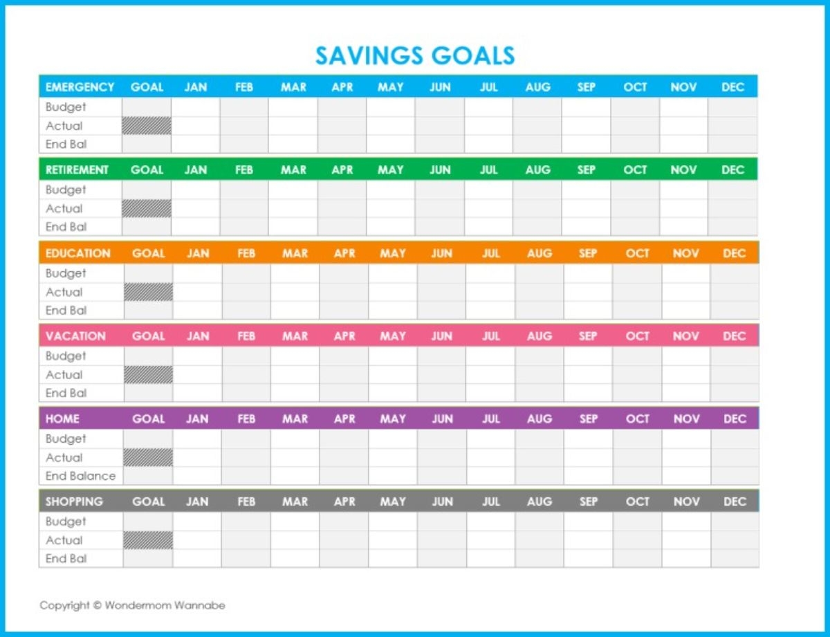 free budget printables 2018