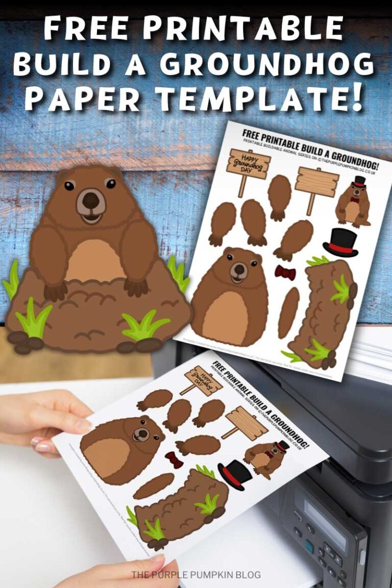 Free Printable Build A Groundhog Craft For Groundhog Day 