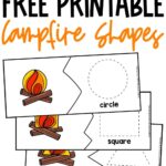 Free Printable Camping Shapes Activity The Keeper Of The Memories