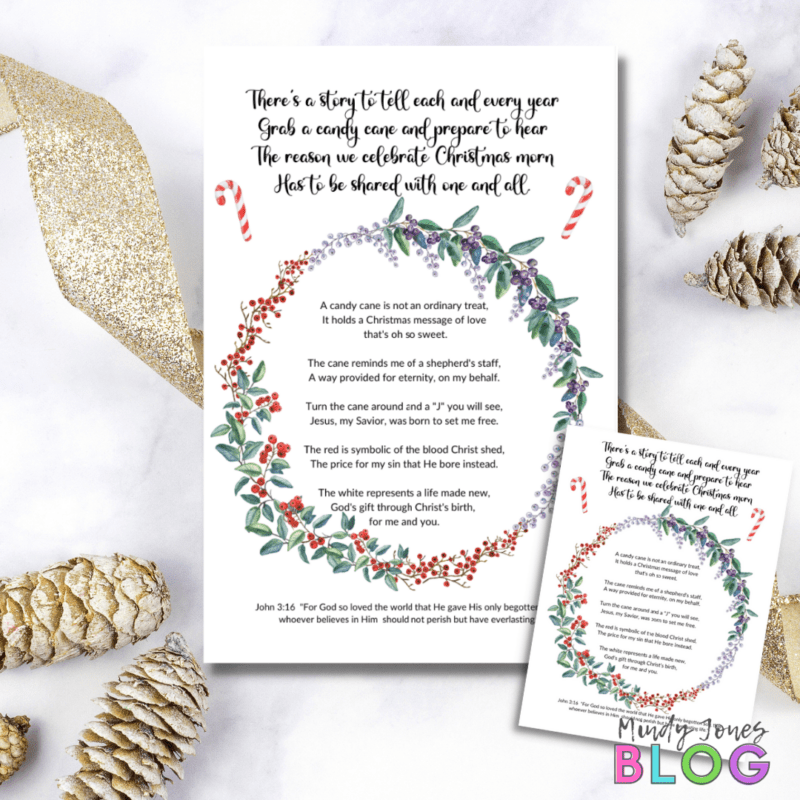 Free Printable Candy Cane Poem Teach Kids About Christ This Christmas