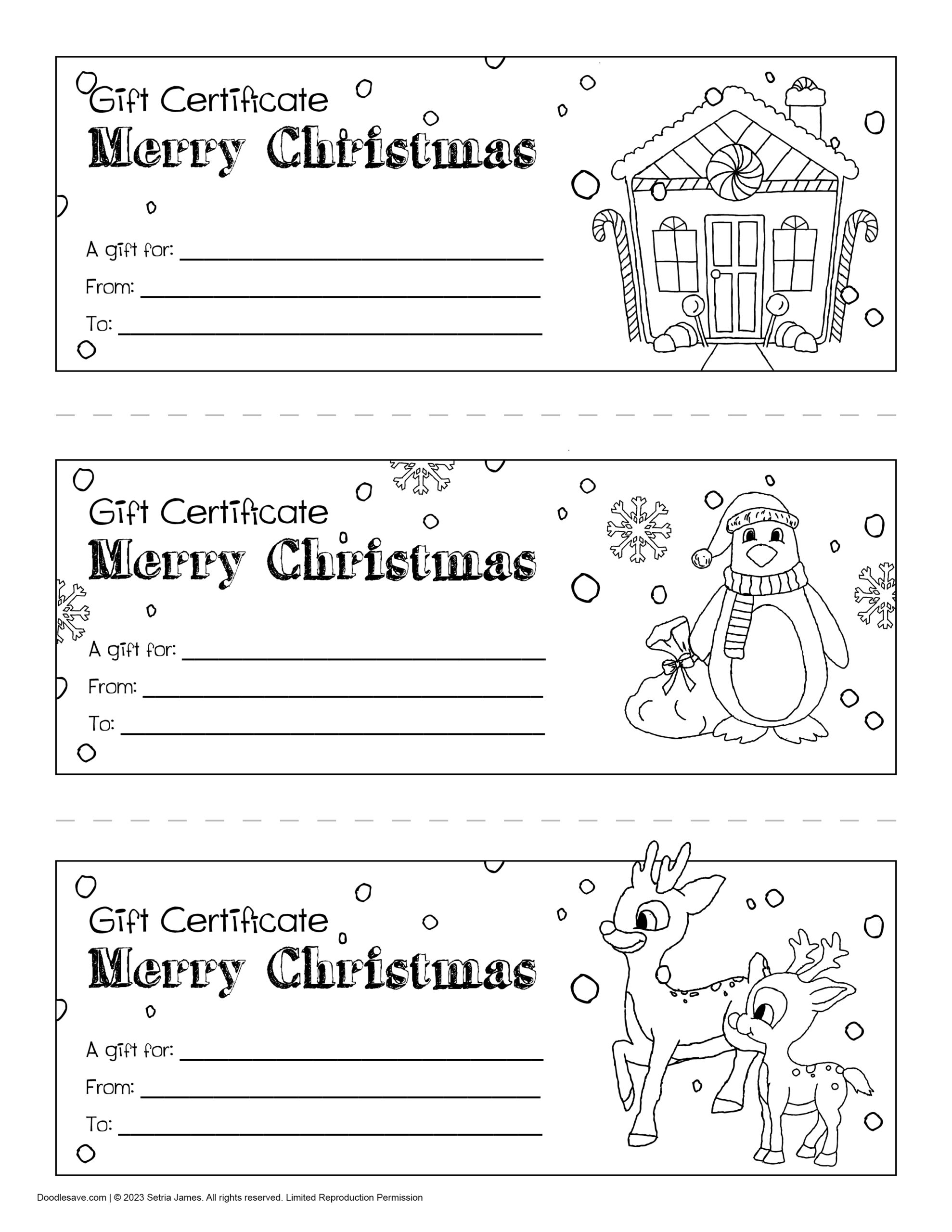 free printable blank gift certificates