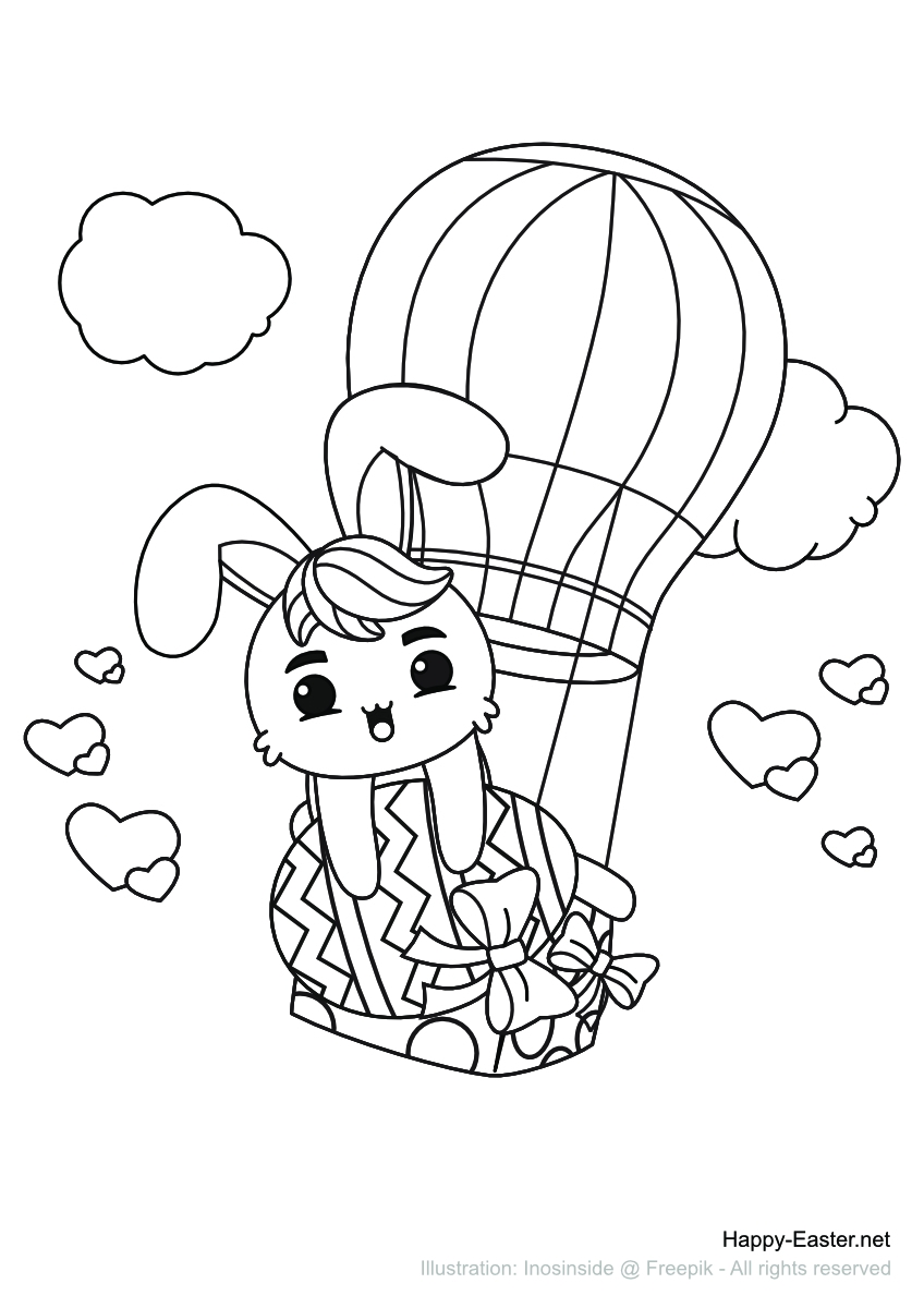 hot air balloon coloring pages free printable