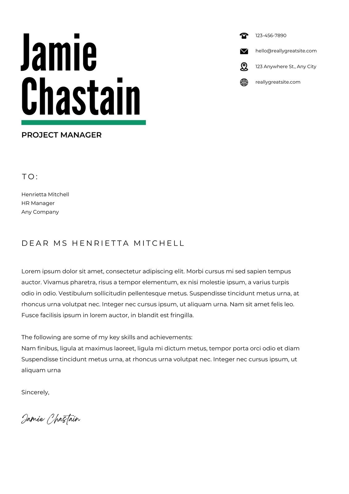 Free Printable Cover Letter Templates You Can Customize Canva