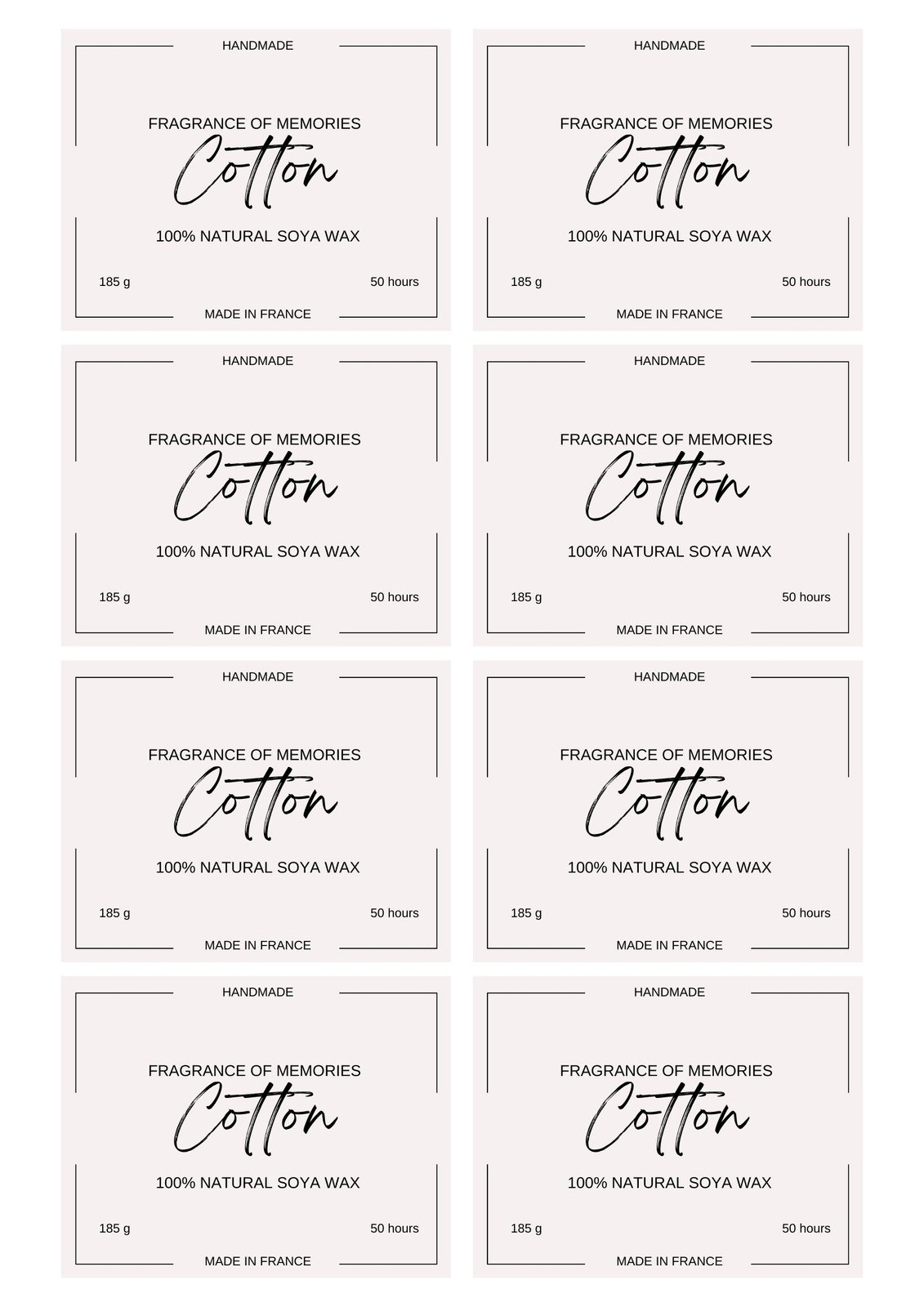 free printable candle labels