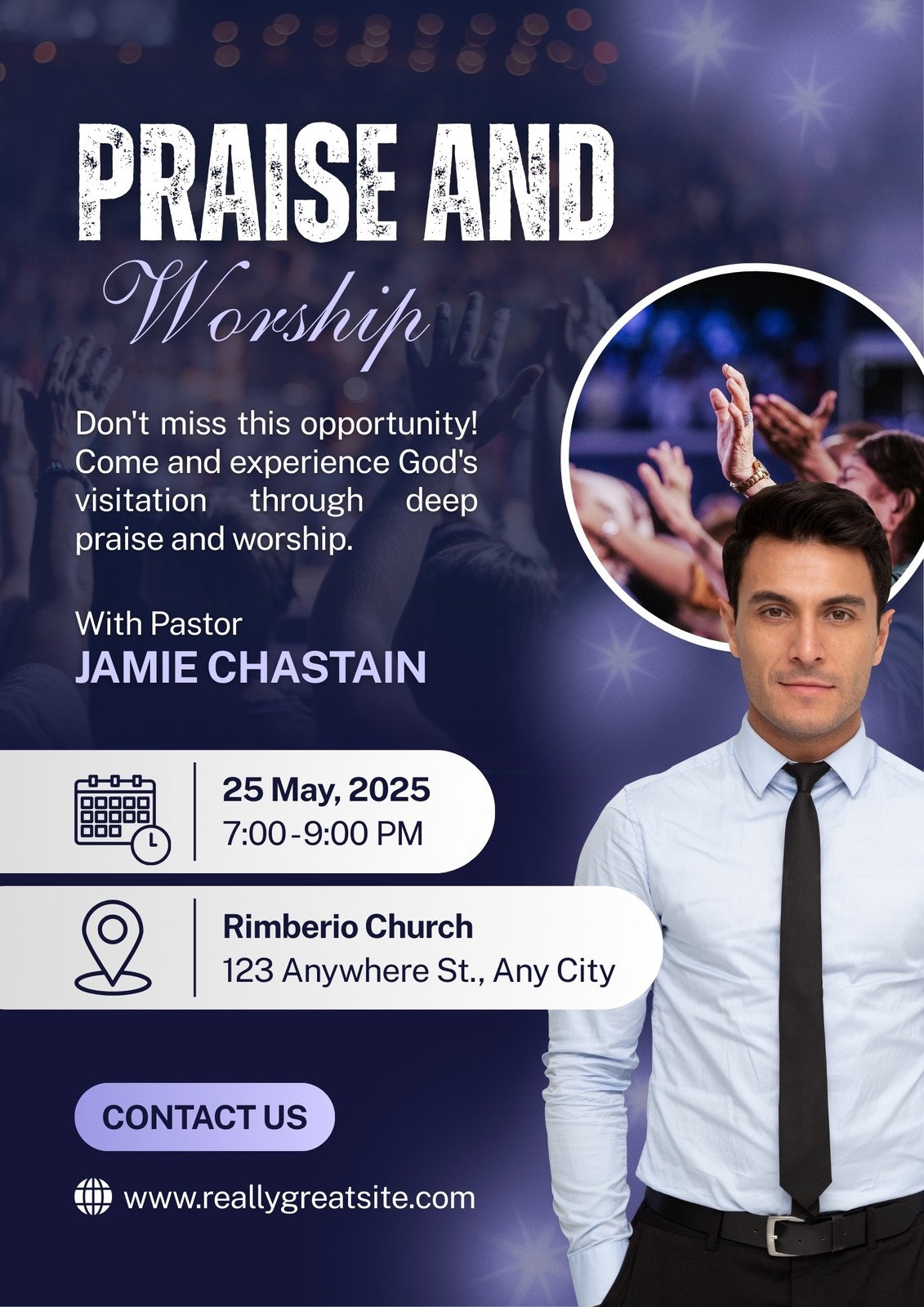 Free Printable Customizable Church Poster Templates Canva