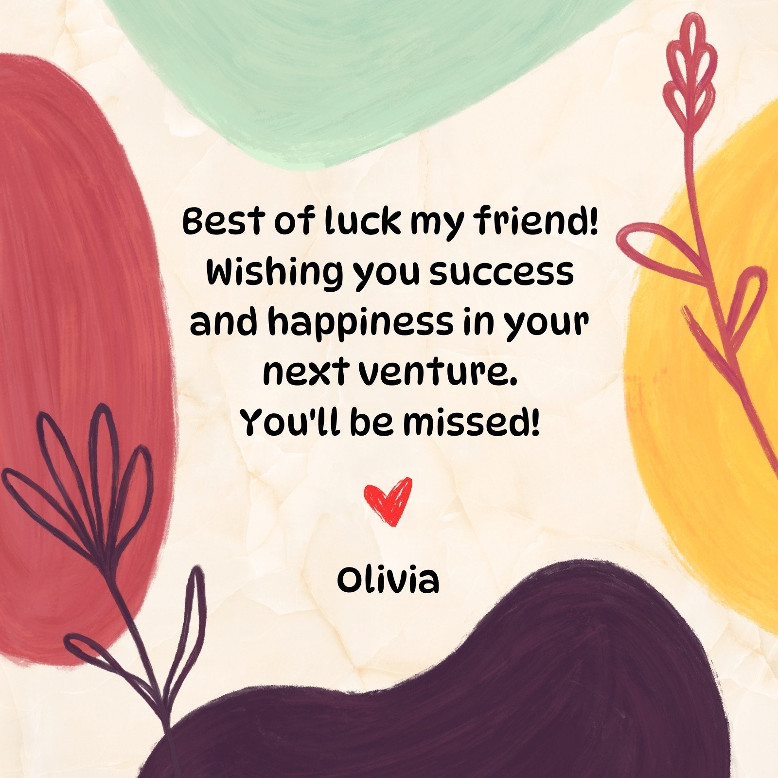 Free Printable Customizable Friendship Card Templates Canva