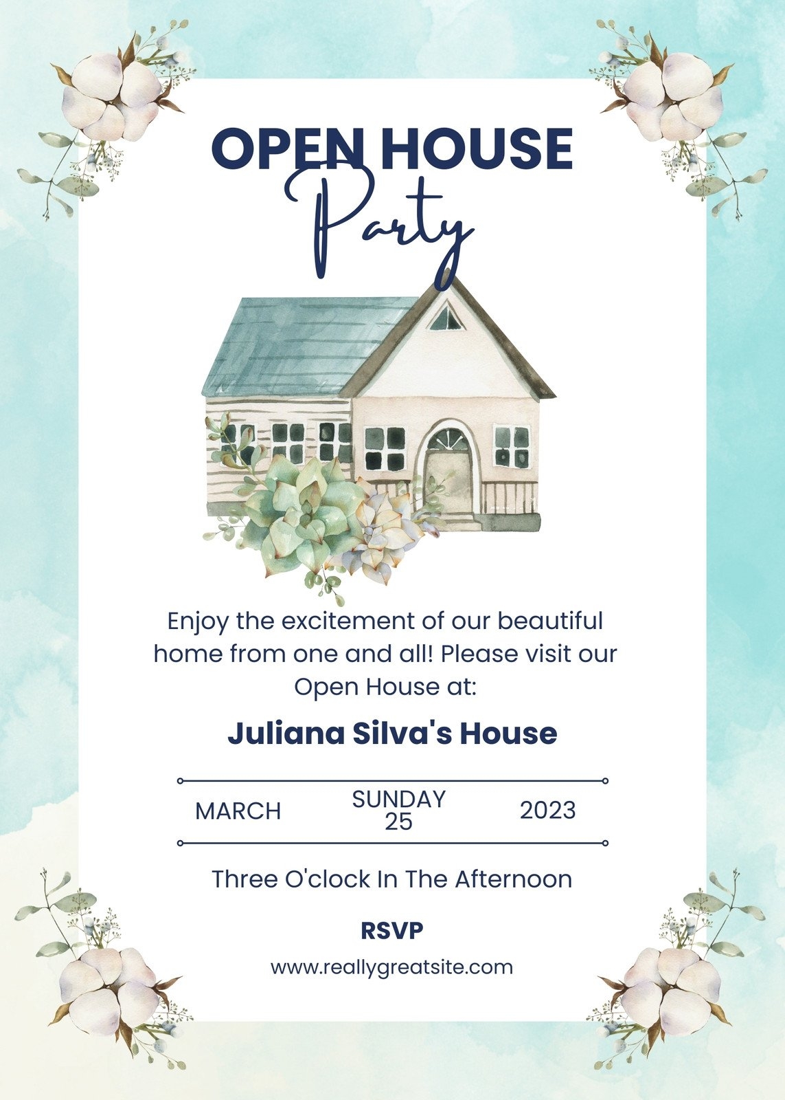 welcome to our open house printable