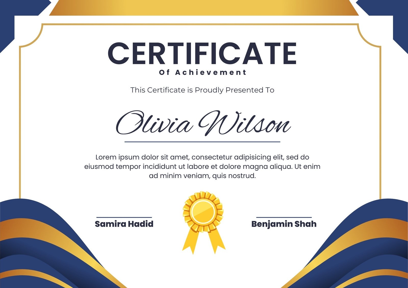 Free Printable Customizable Recognition Certificate Templates 