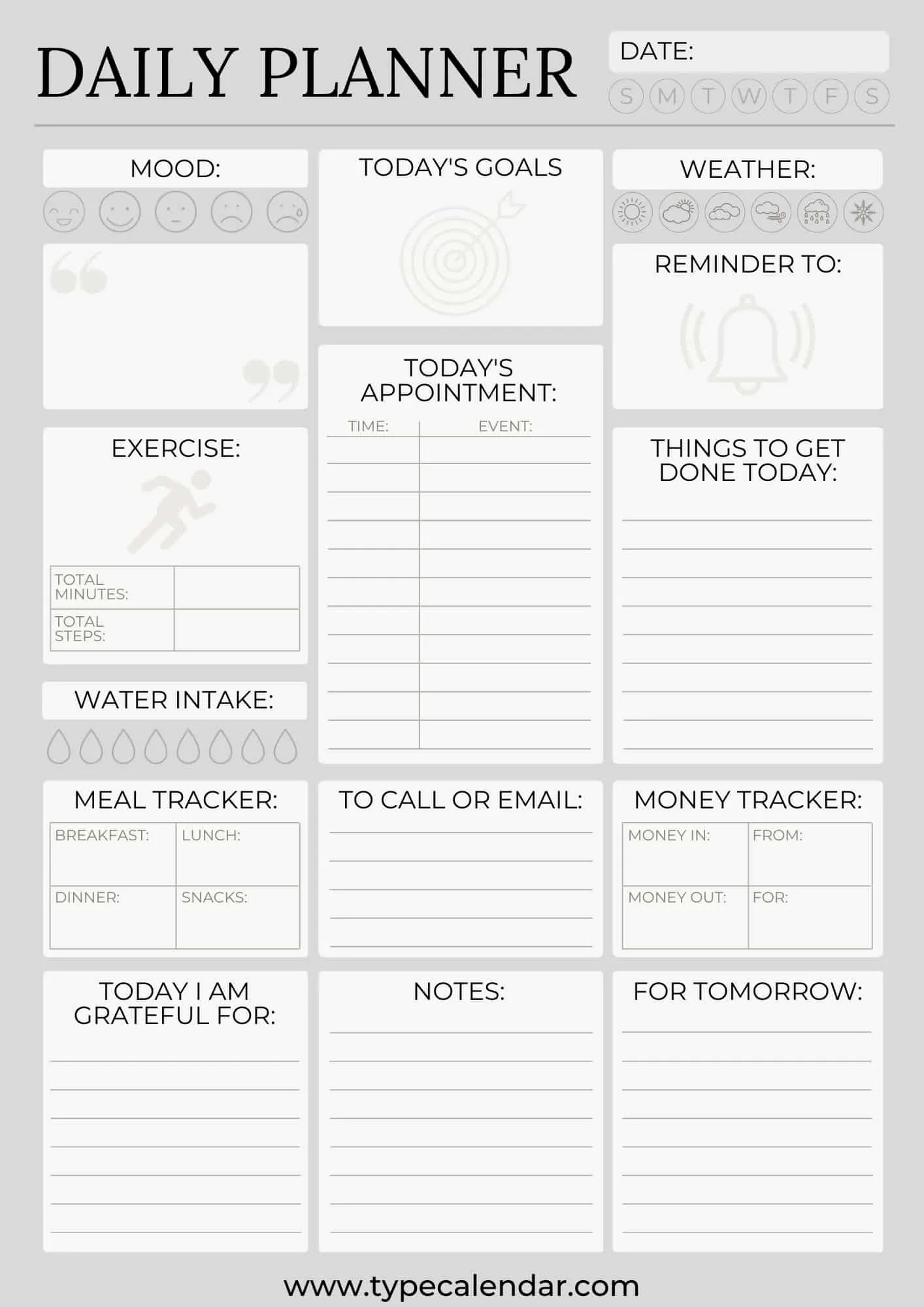 Free Printable Daily Planner Templates Excel PDF Word Digital