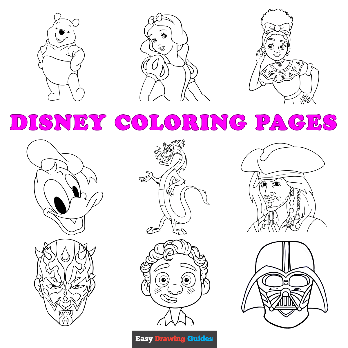 printable coloring sheets disney